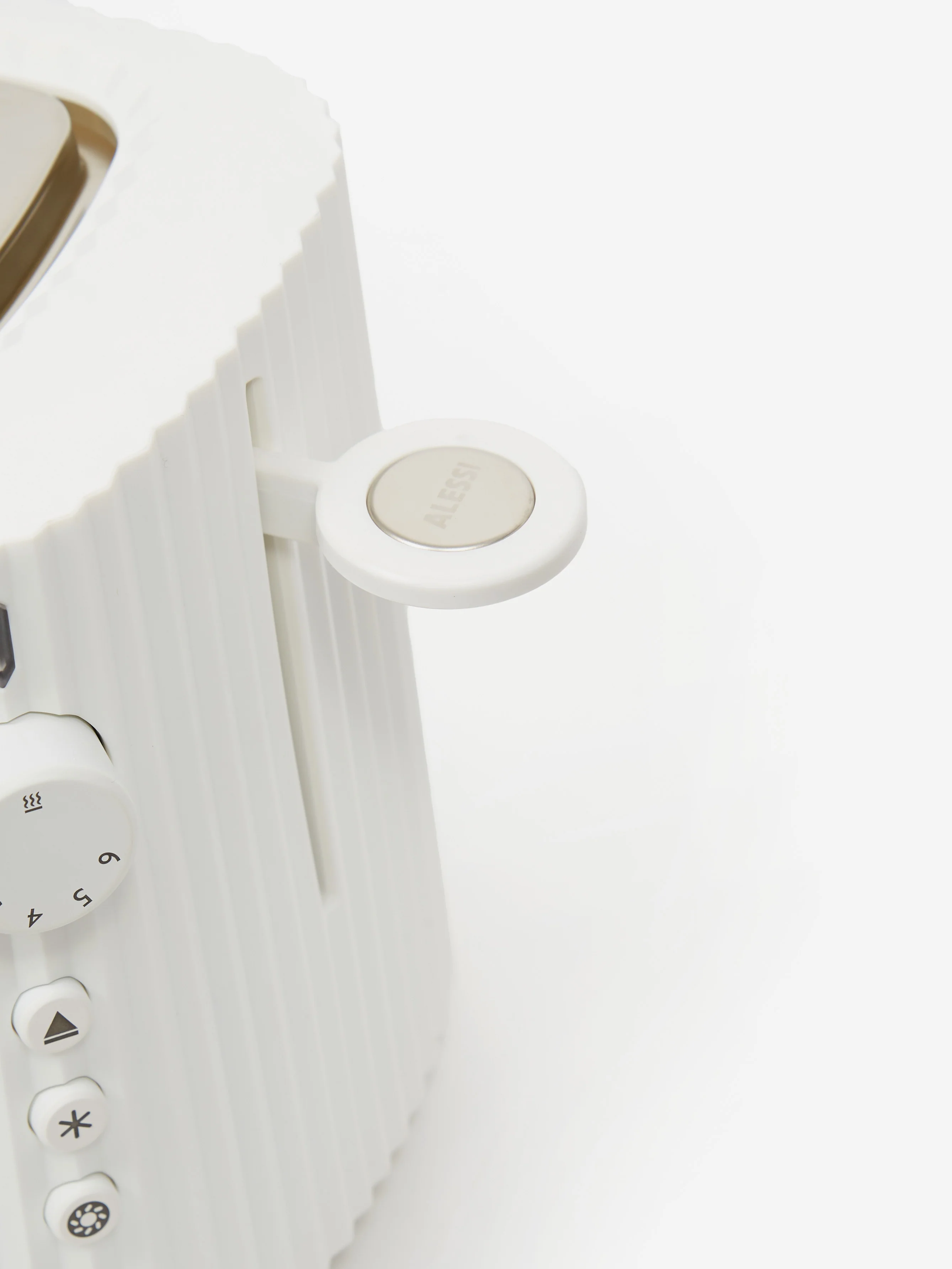 ALESSI Plisse 2 Slice Toaster - White - Image 4