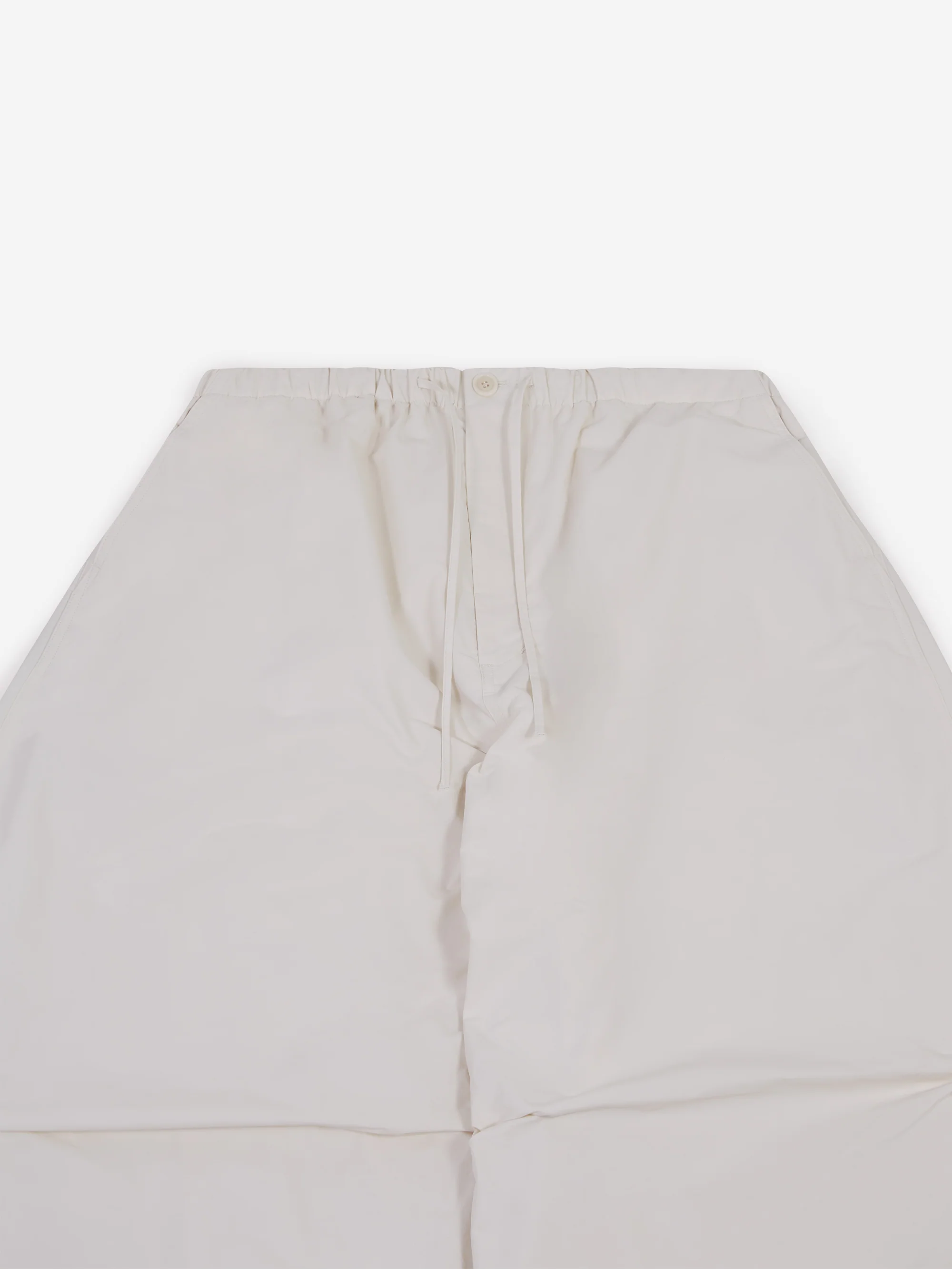 AMOMENTO Drawstring Wide Fatigue Pants - Ecru - Image 2