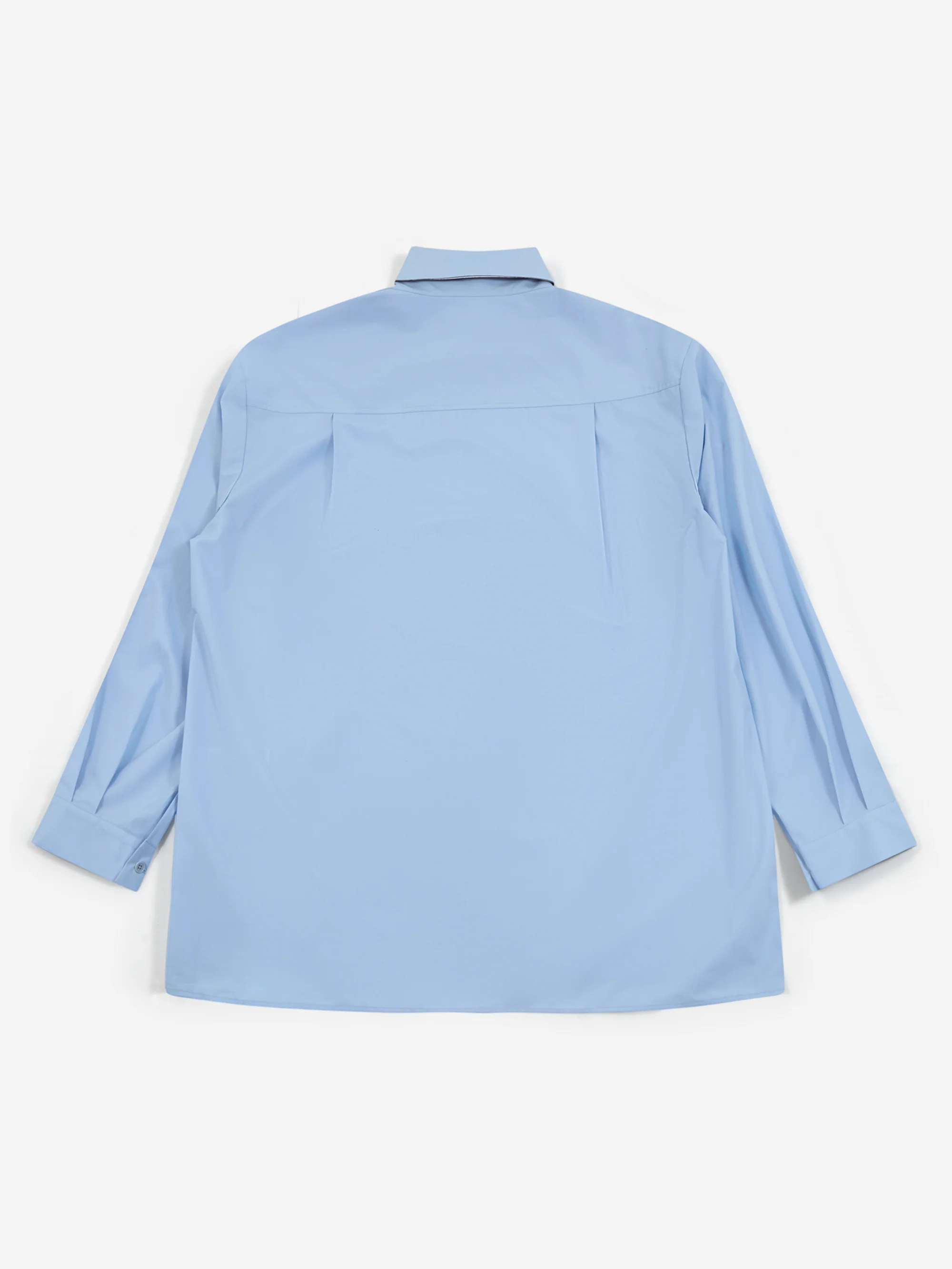 AMOMENTO Square Pocket Oversized Shirt - Light Blue - Image 4