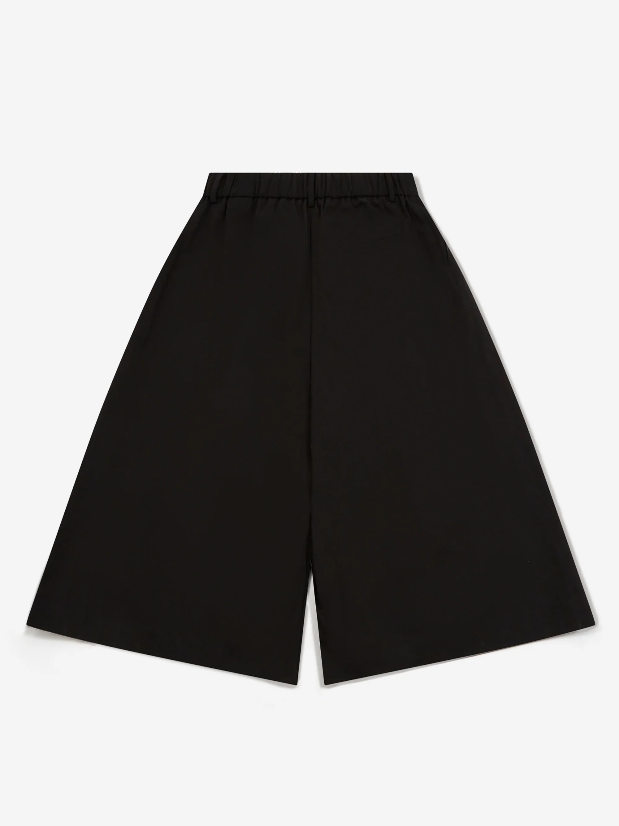 AMOMENTO Wide Bermuda Pants - Black - Image 4