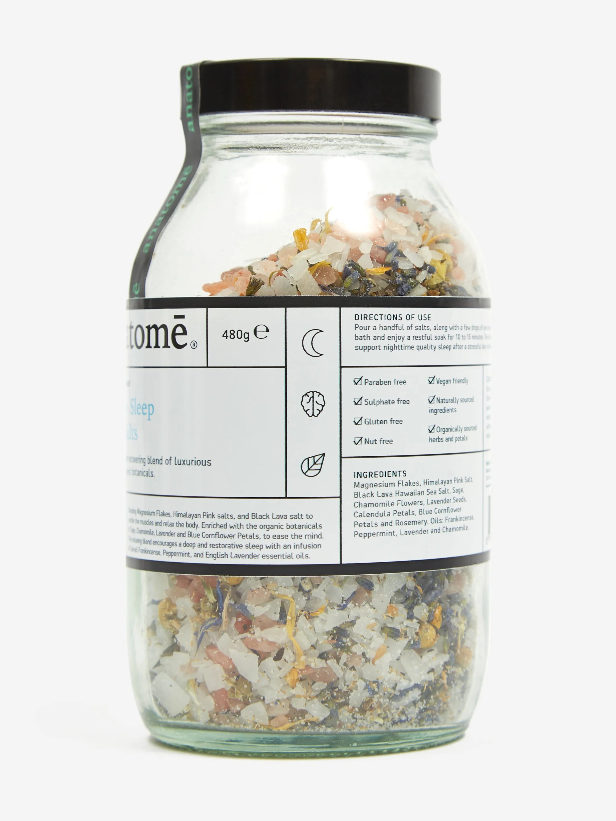 Anatome Rest & Relax Bath Salts 480g - Image 2