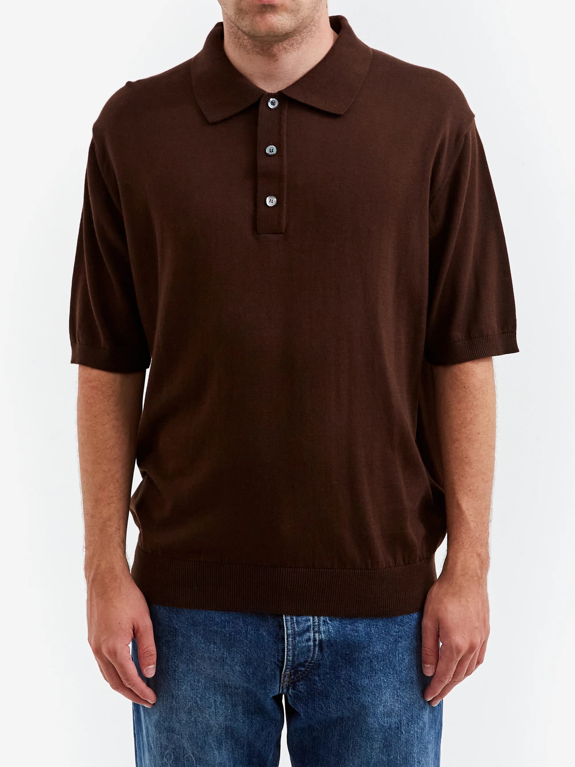 ANOTHER ASPECT ANOTHER Polo Shirt 3.0 - Brown - Image 2