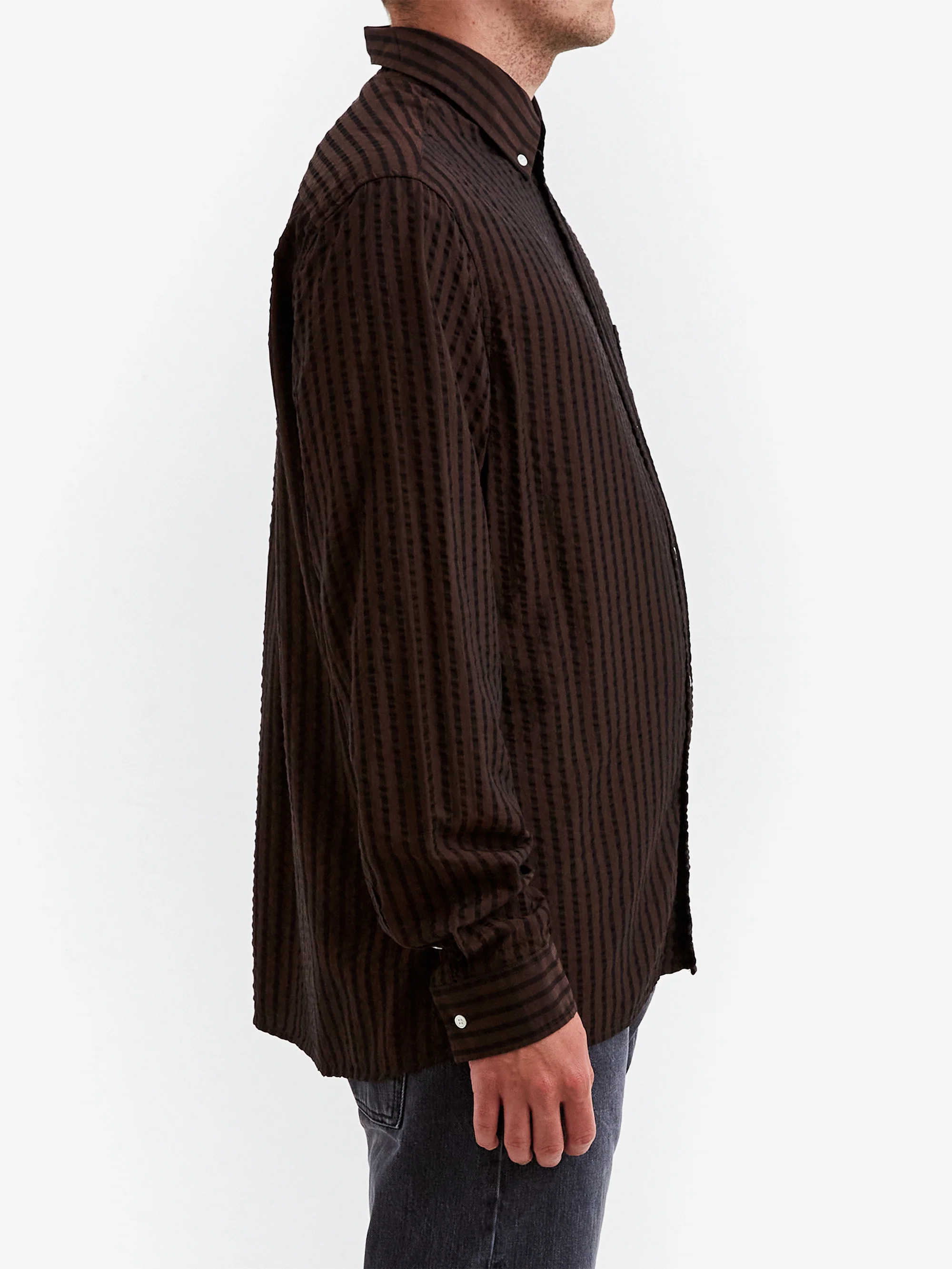 ANOTHER ASPECT ANOTHER Shirt 1.0 - Dark Brown - Image 5