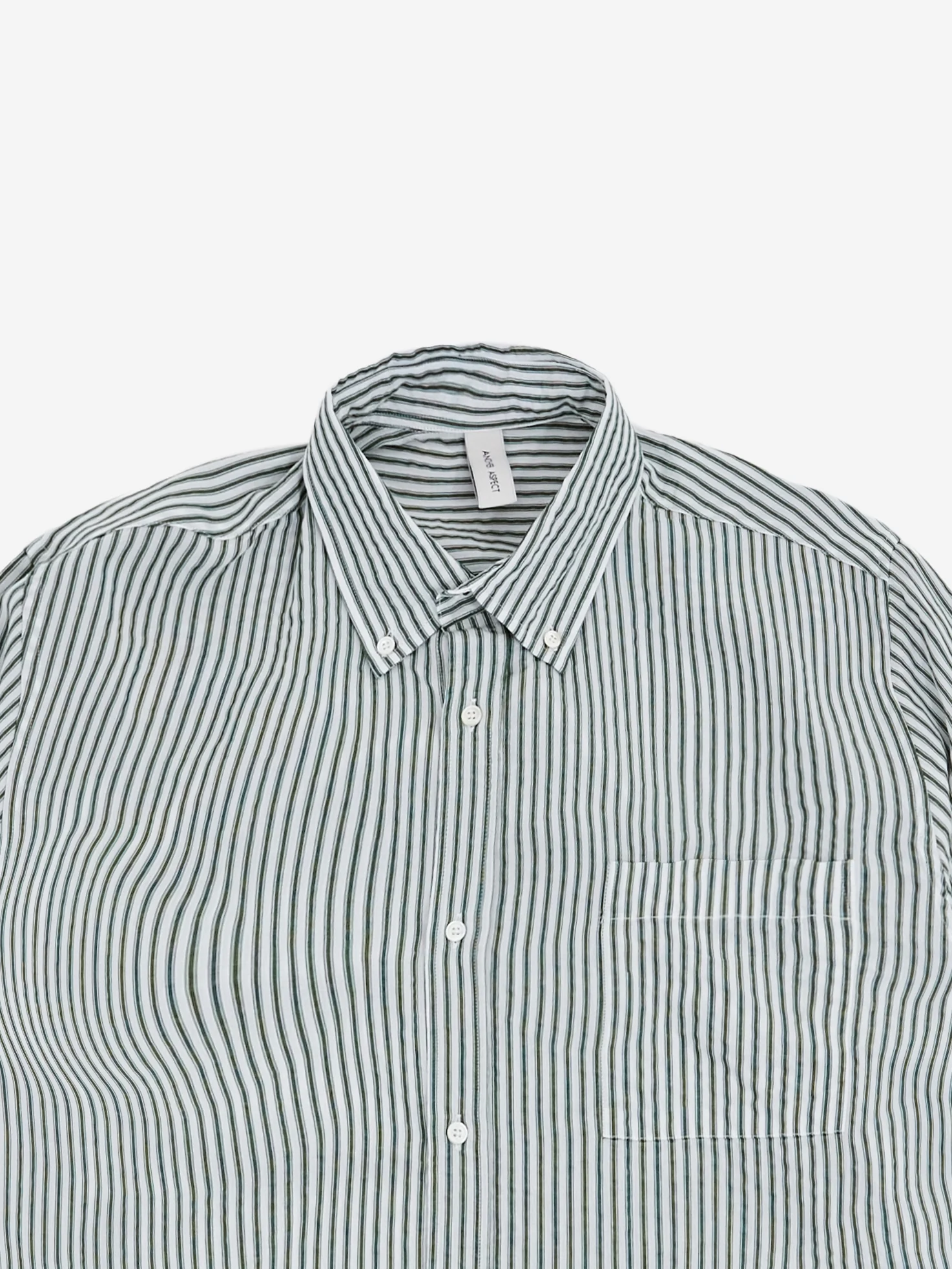 ANOTHER ASPECT ANOTHER Shirt 1.0 - Evergreen/White Stripe - Image 3