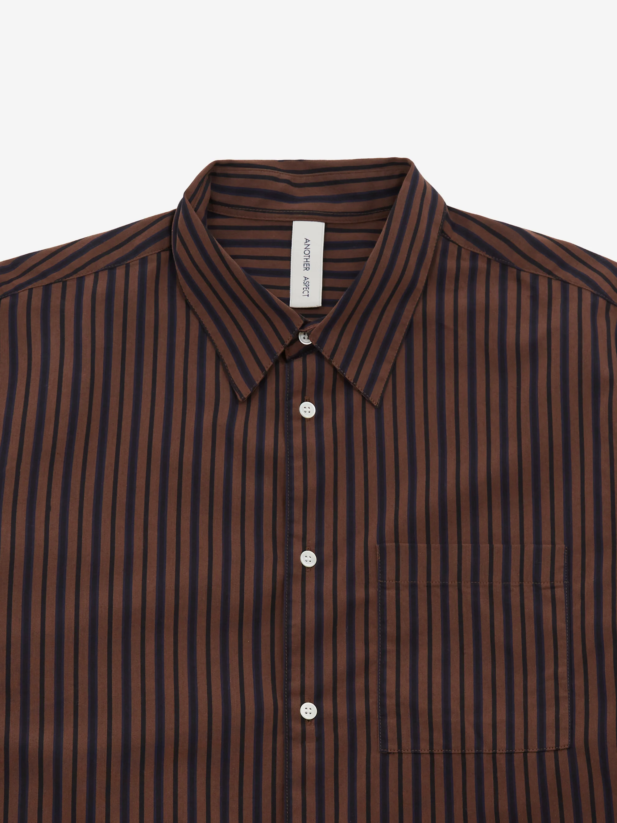 ANOTHER ASPECT ANOTHER Shirt 3.0 - Brown/Black Stripe - Image 3