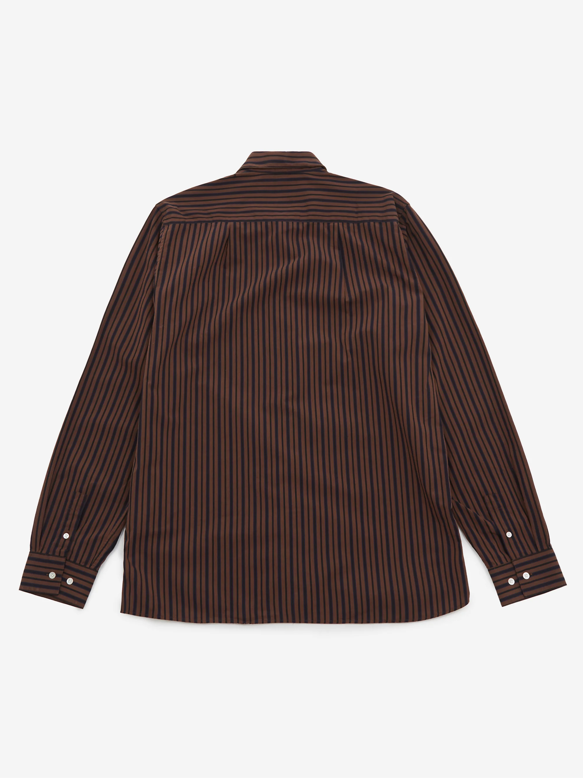 ANOTHER ASPECT ANOTHER Shirt 3.0 - Brown/Black Stripe - Image 4