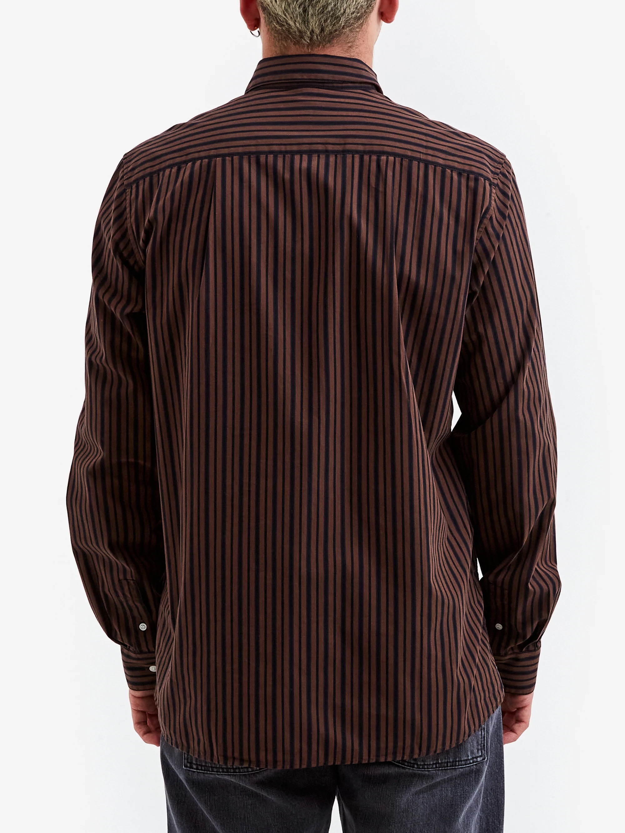 ANOTHER ASPECT ANOTHER Shirt 3.0 - Brown/Black Stripe - Image 6