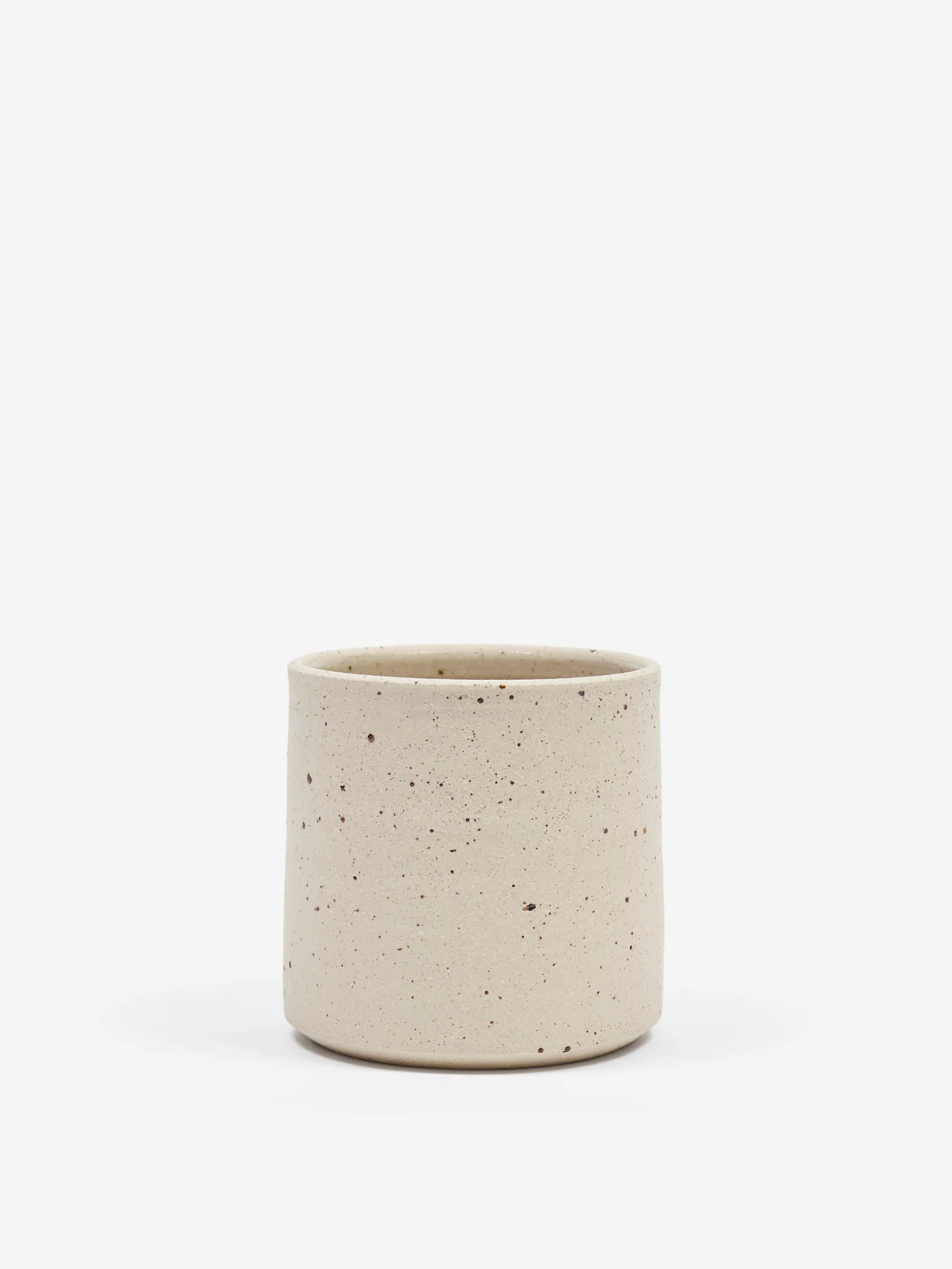 AR Ceramics Handmade Flat White Cup - Fleck