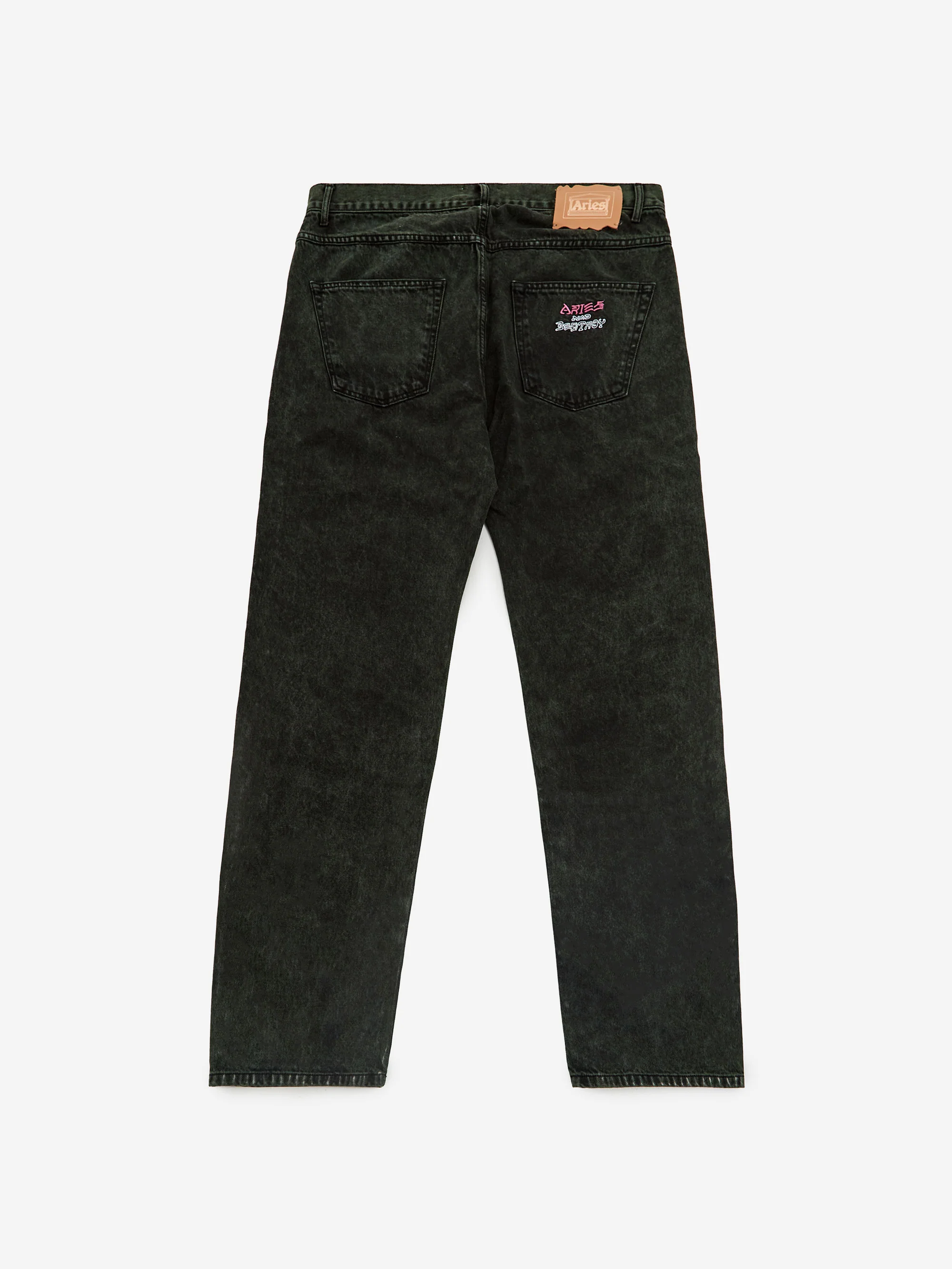 Aries Acid Wash Batten Jean W - Black - Image 3