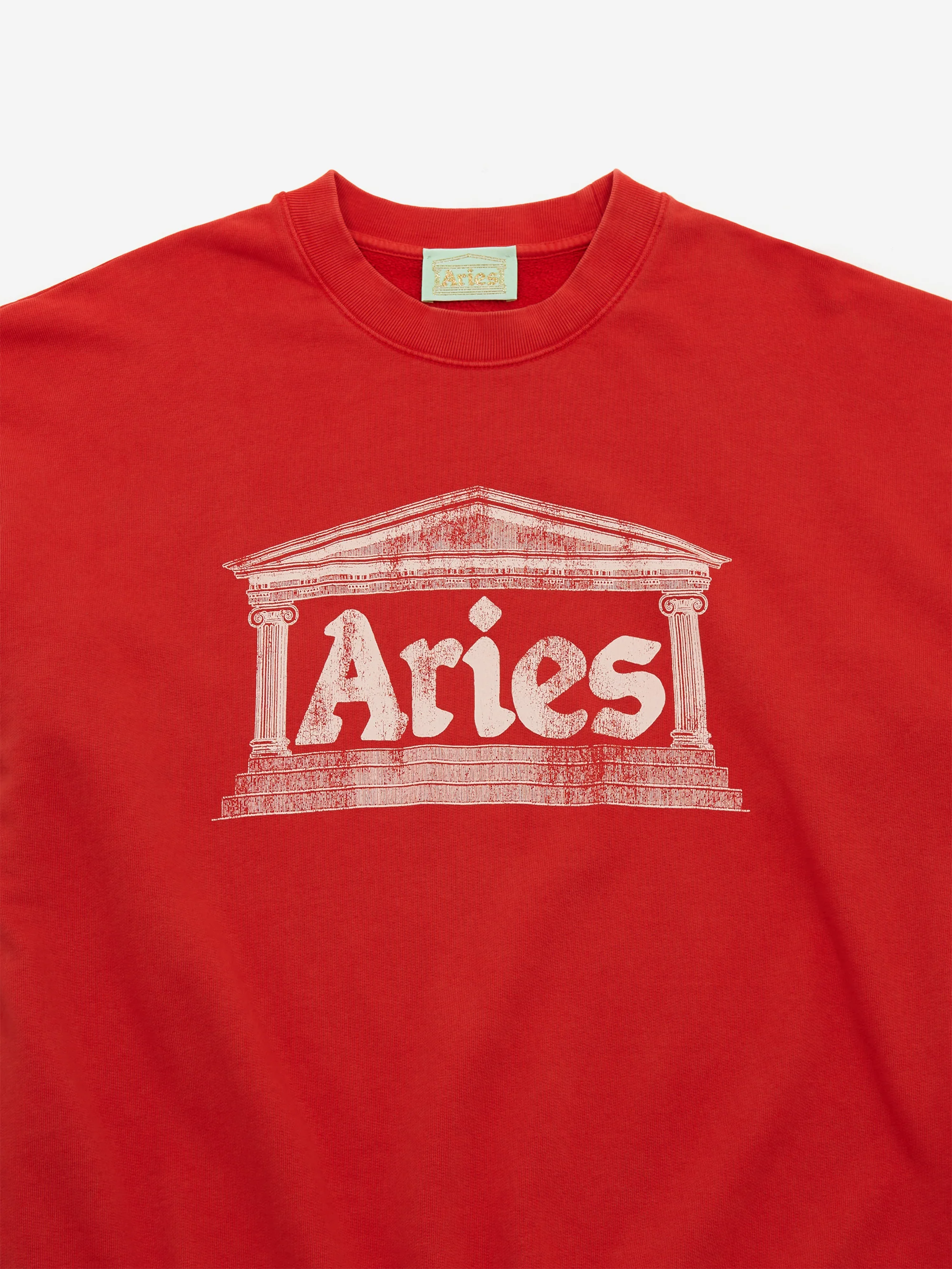Aries Aged Ancient Column Sweatshirt - Red - Image 3