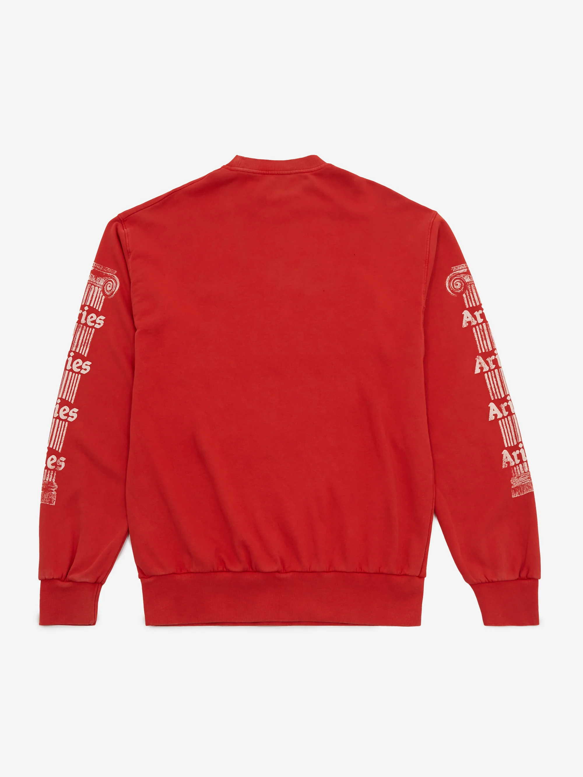 Aries Aged Ancient Column Sweatshirt - Red - Image 4