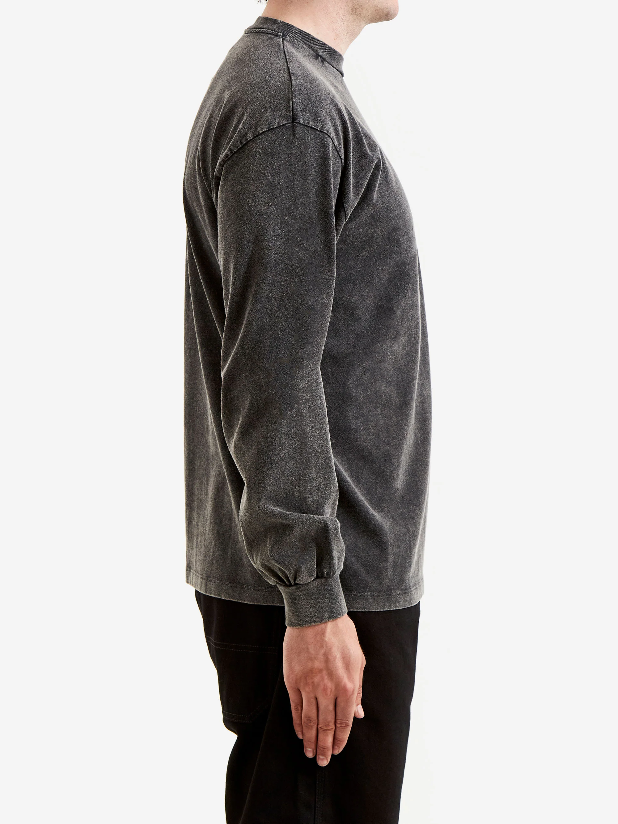 Aries Aged Ancient Temple LS Tee - Black - Image 4