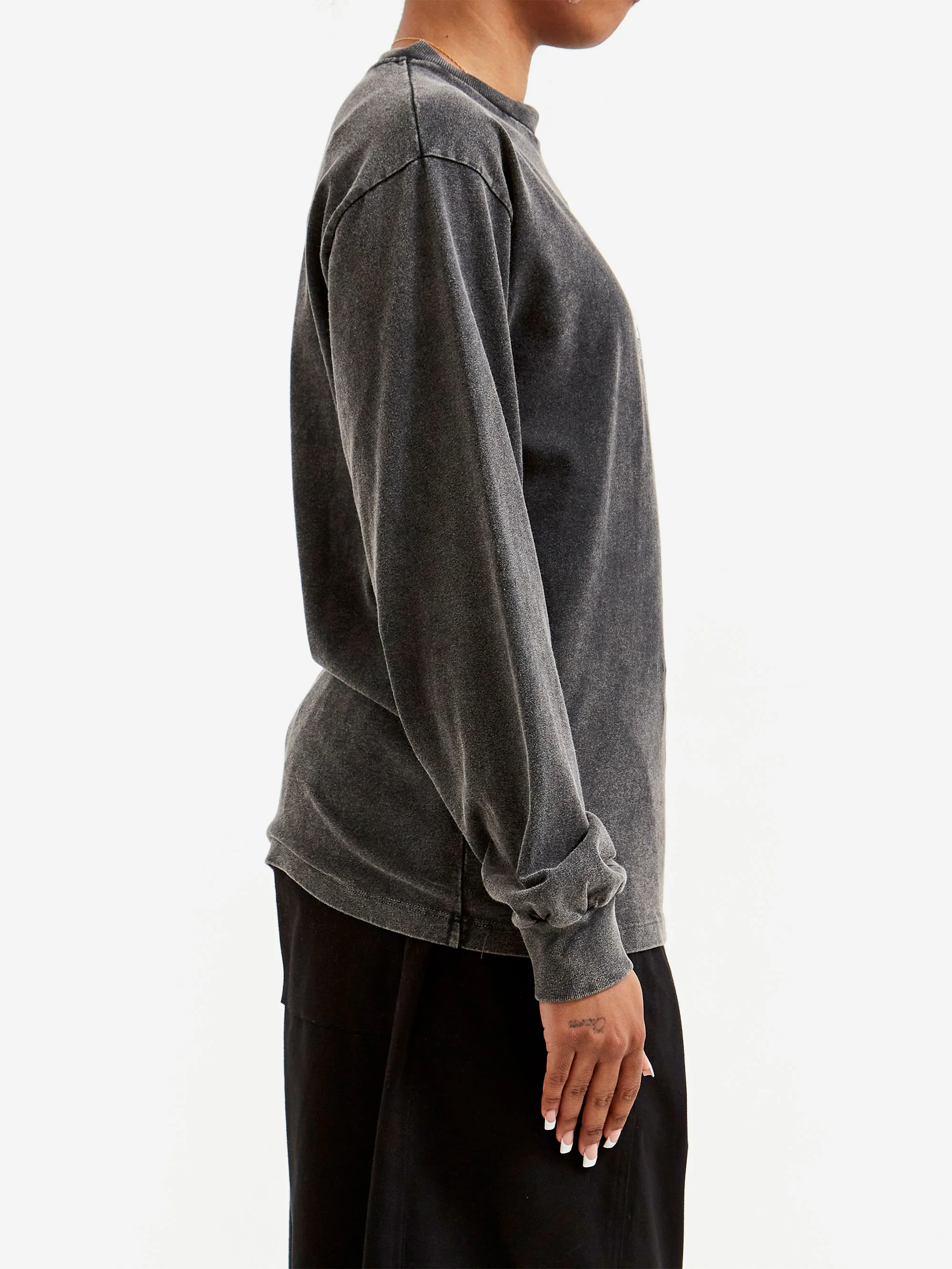 Aries Aged Ancient Temple LS Tee W - Black - Image 2