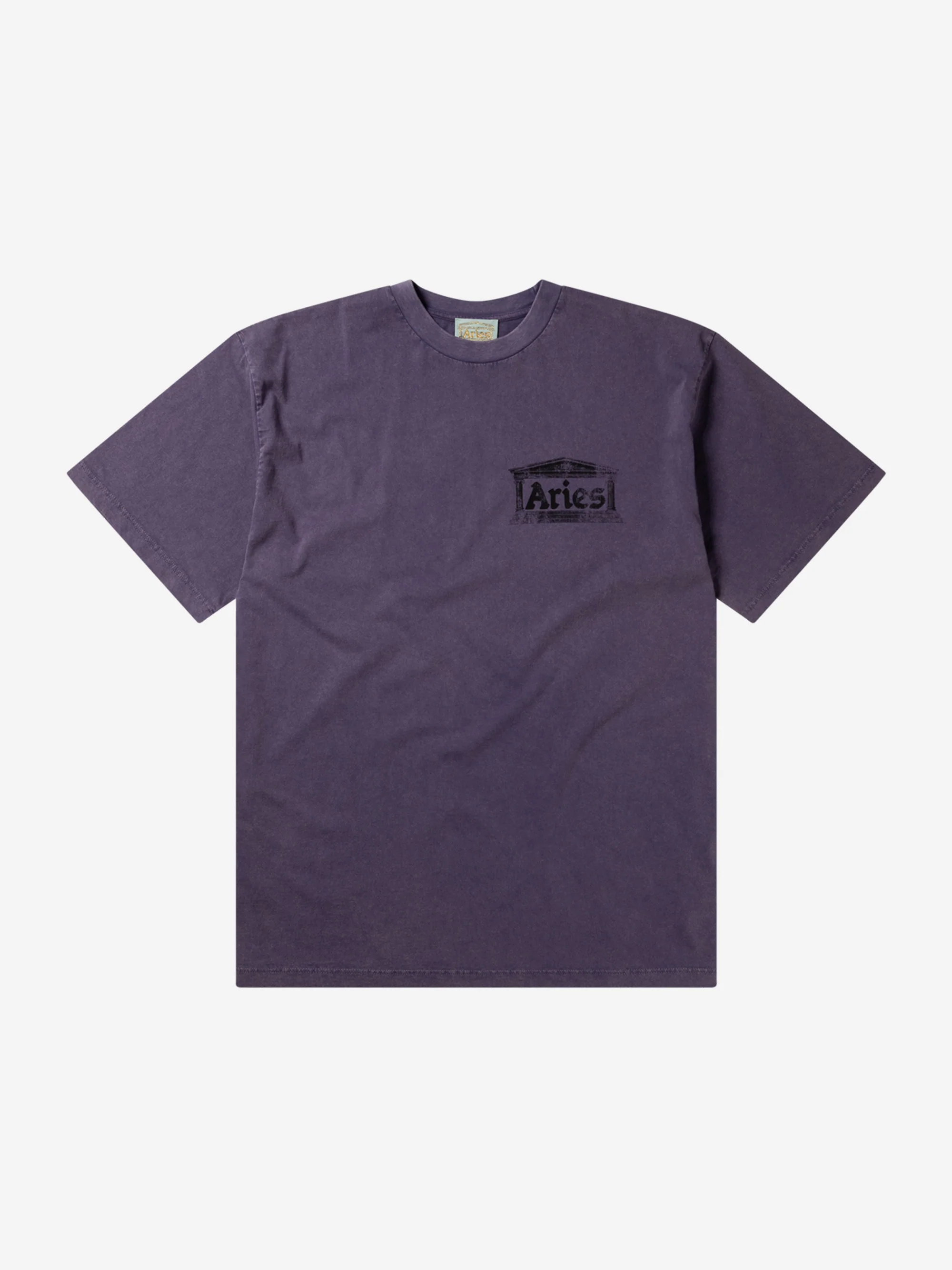 Aries Aged Ancient Temple SS Tee - Purple