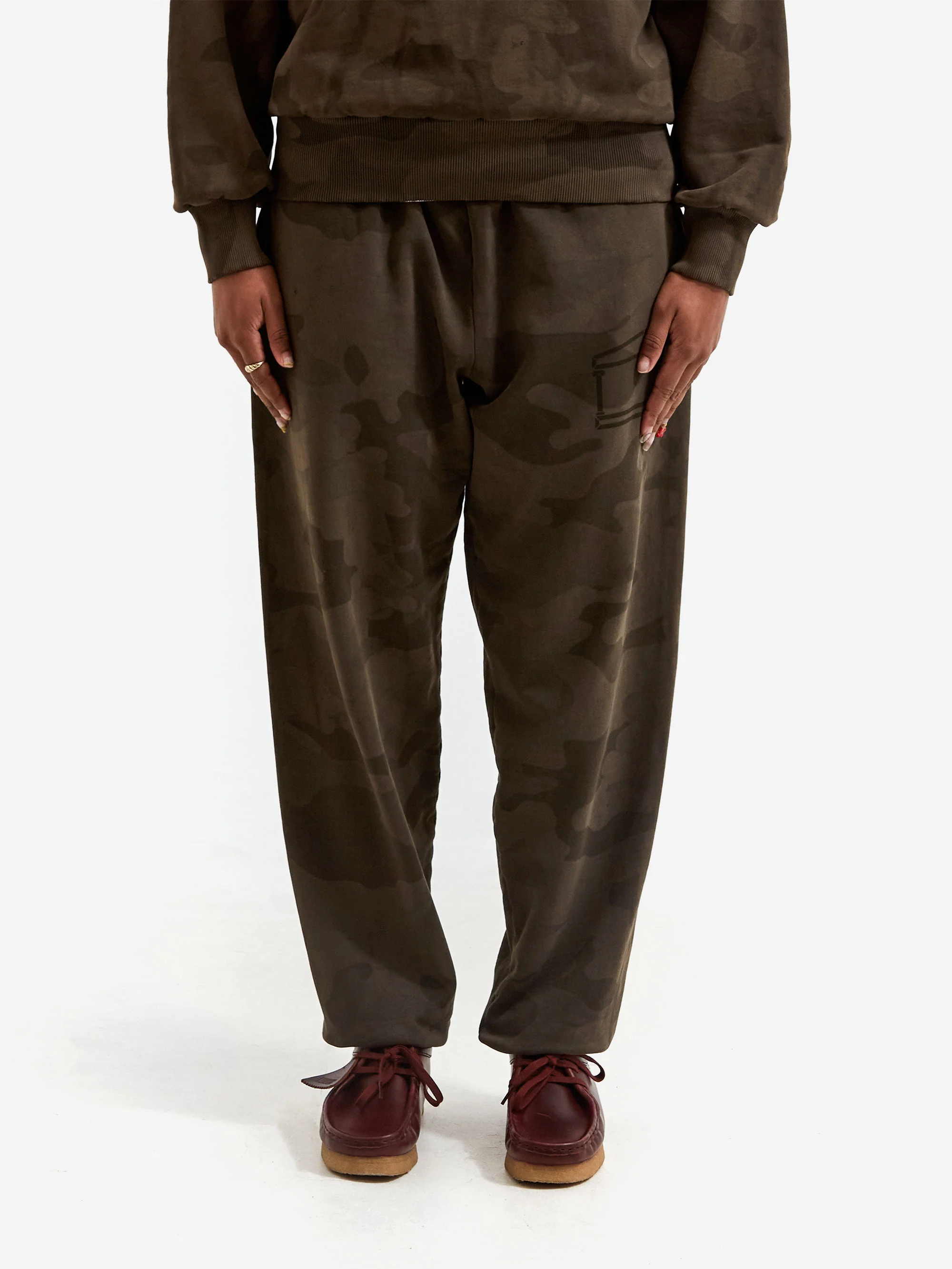 Aries Aged Camo Sweatpant - Dark Olive