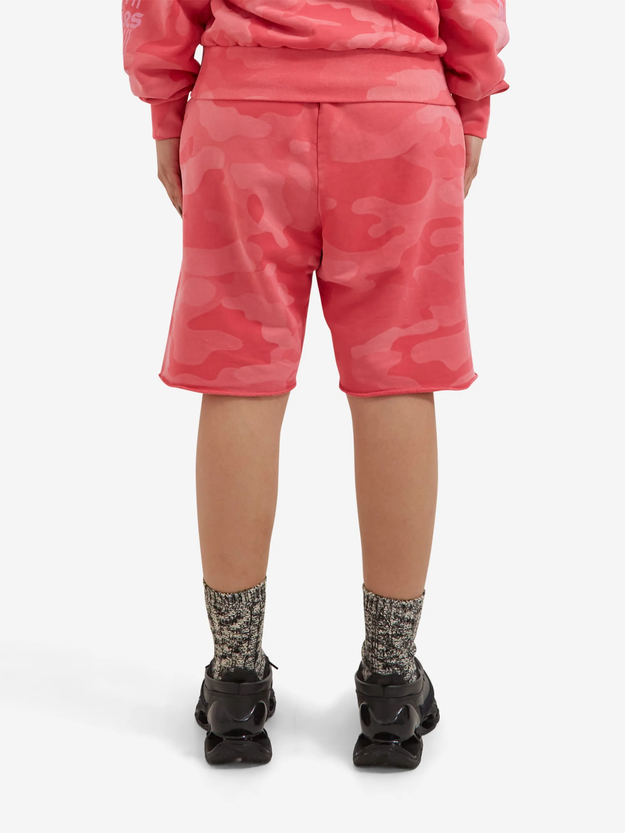 Aries Aged Column Camo Sweatshort  - Pink - Image 3