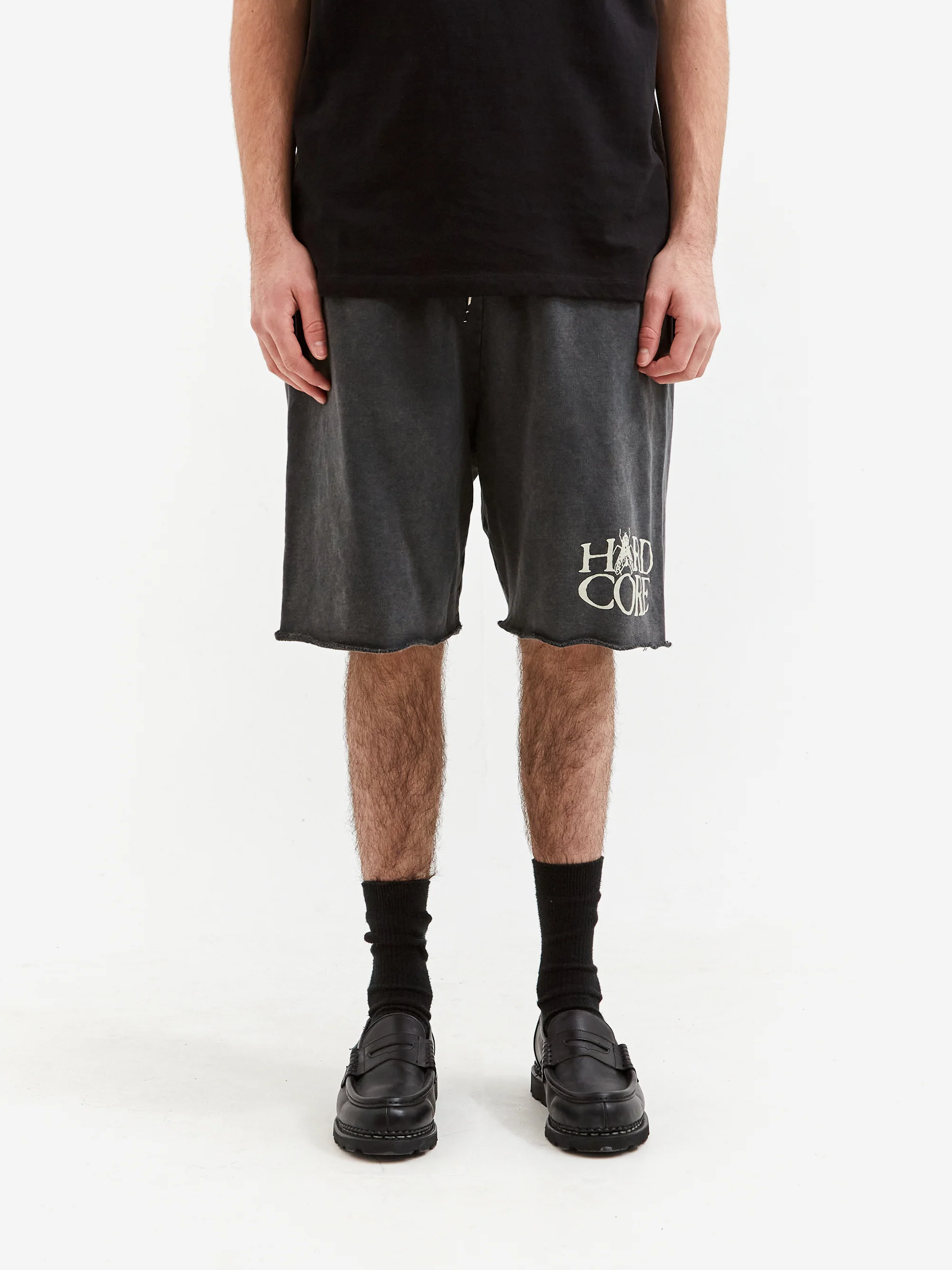 Aries Aged Hardcore Sweatshort - Black - Image 2