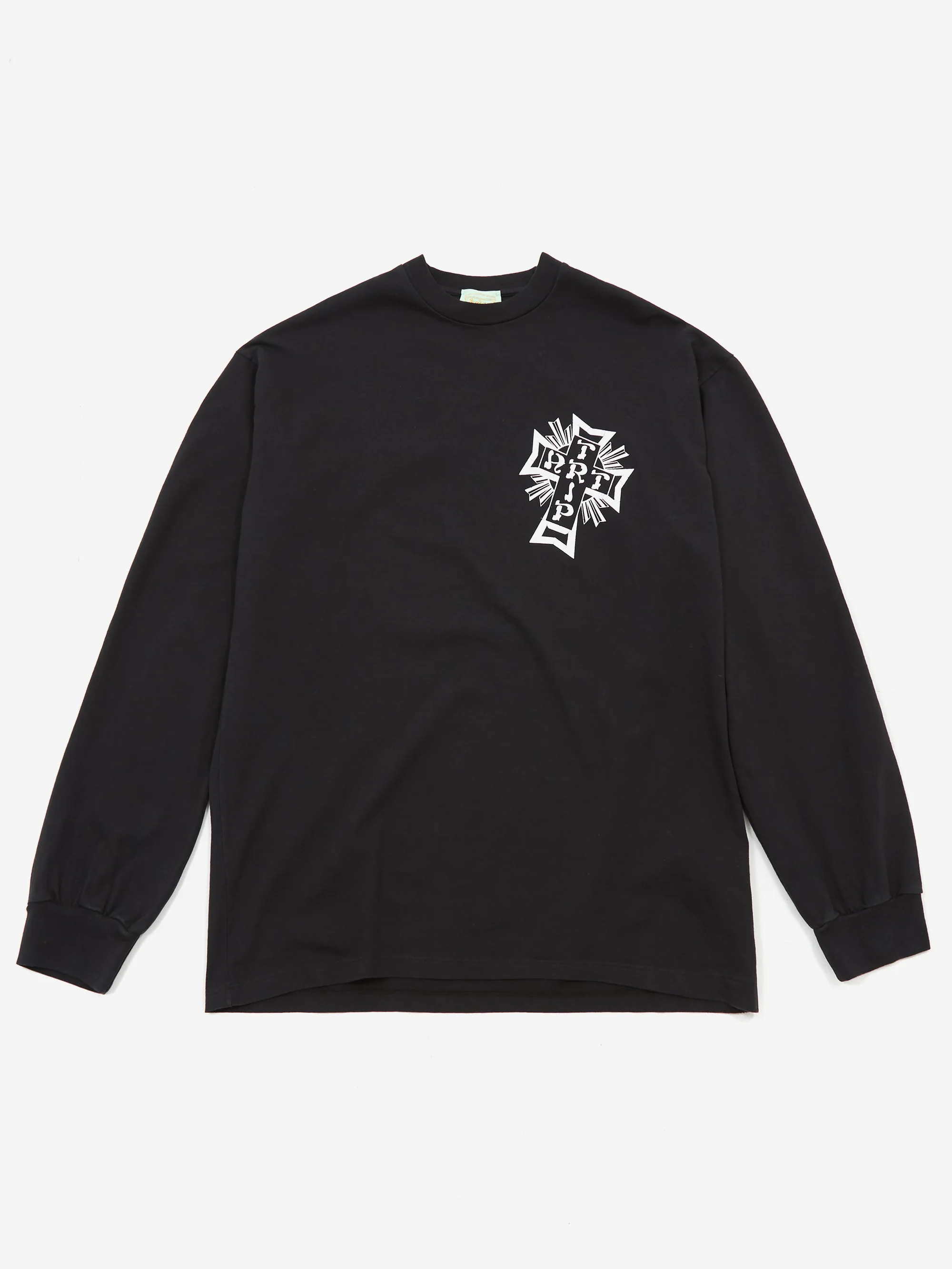 Aries Aged Lords of Art Trip Long Sleeve T-Shirt - Black