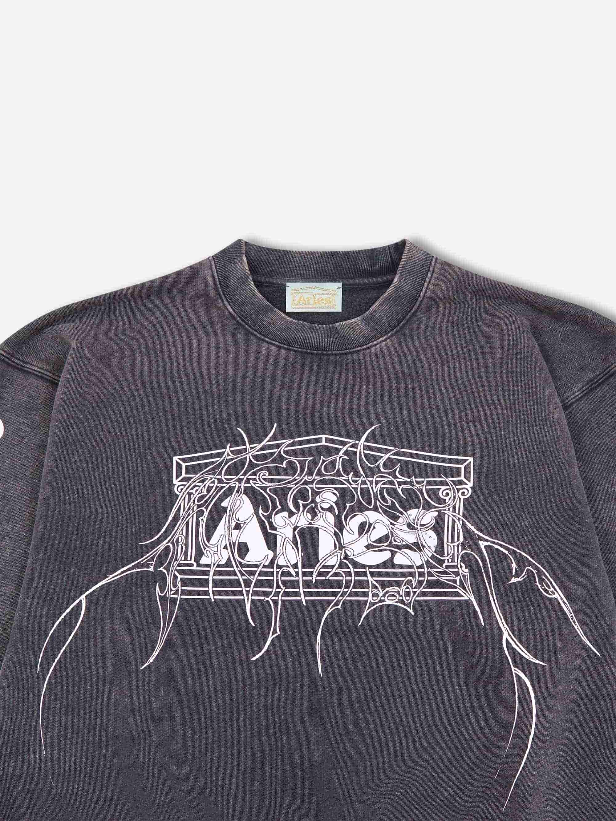 Aries Aged Overlord Sweatshirt - Black - Image 2