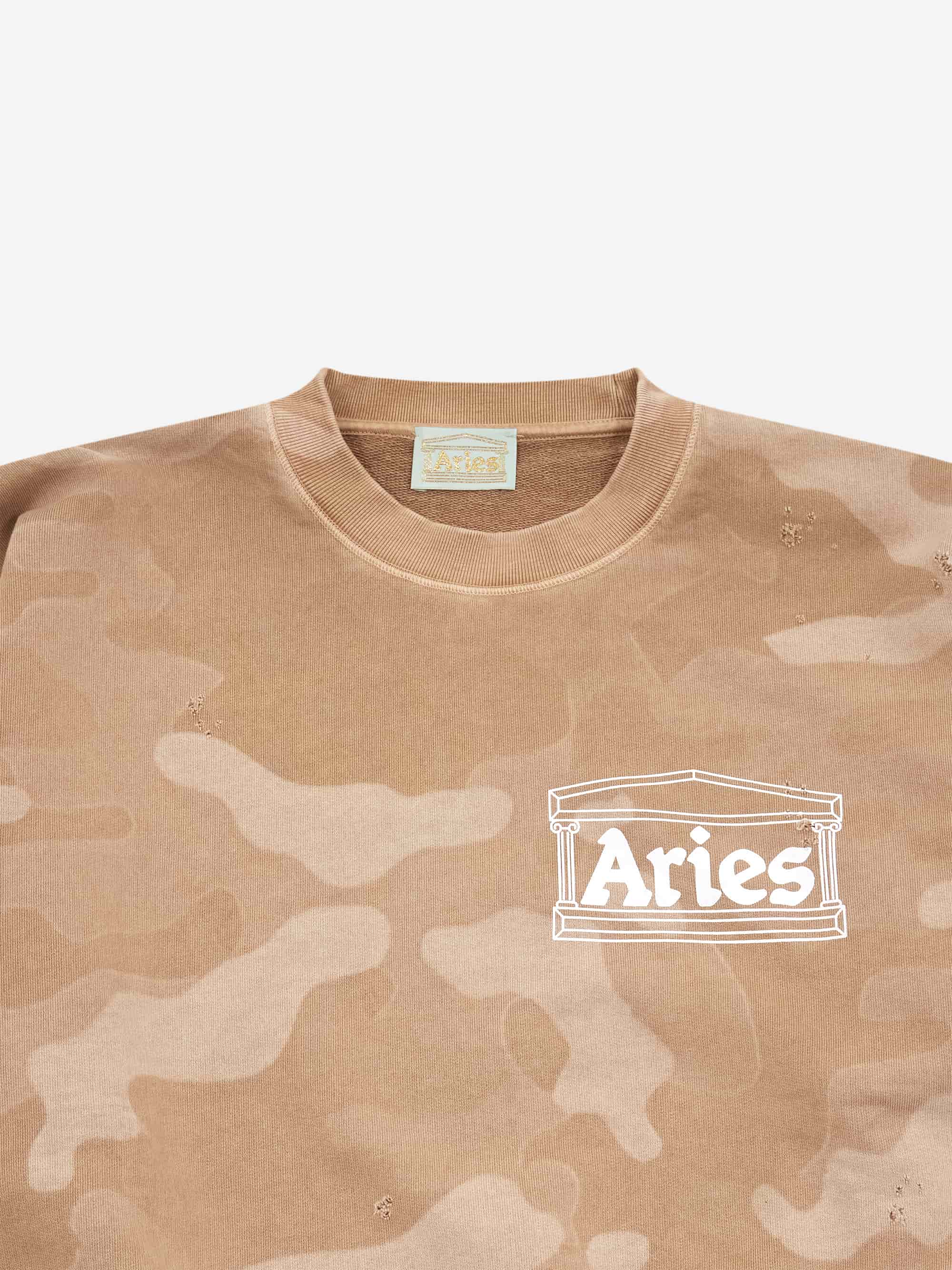 Aries Aged Temple Camo Sweat - Desert - Image 2