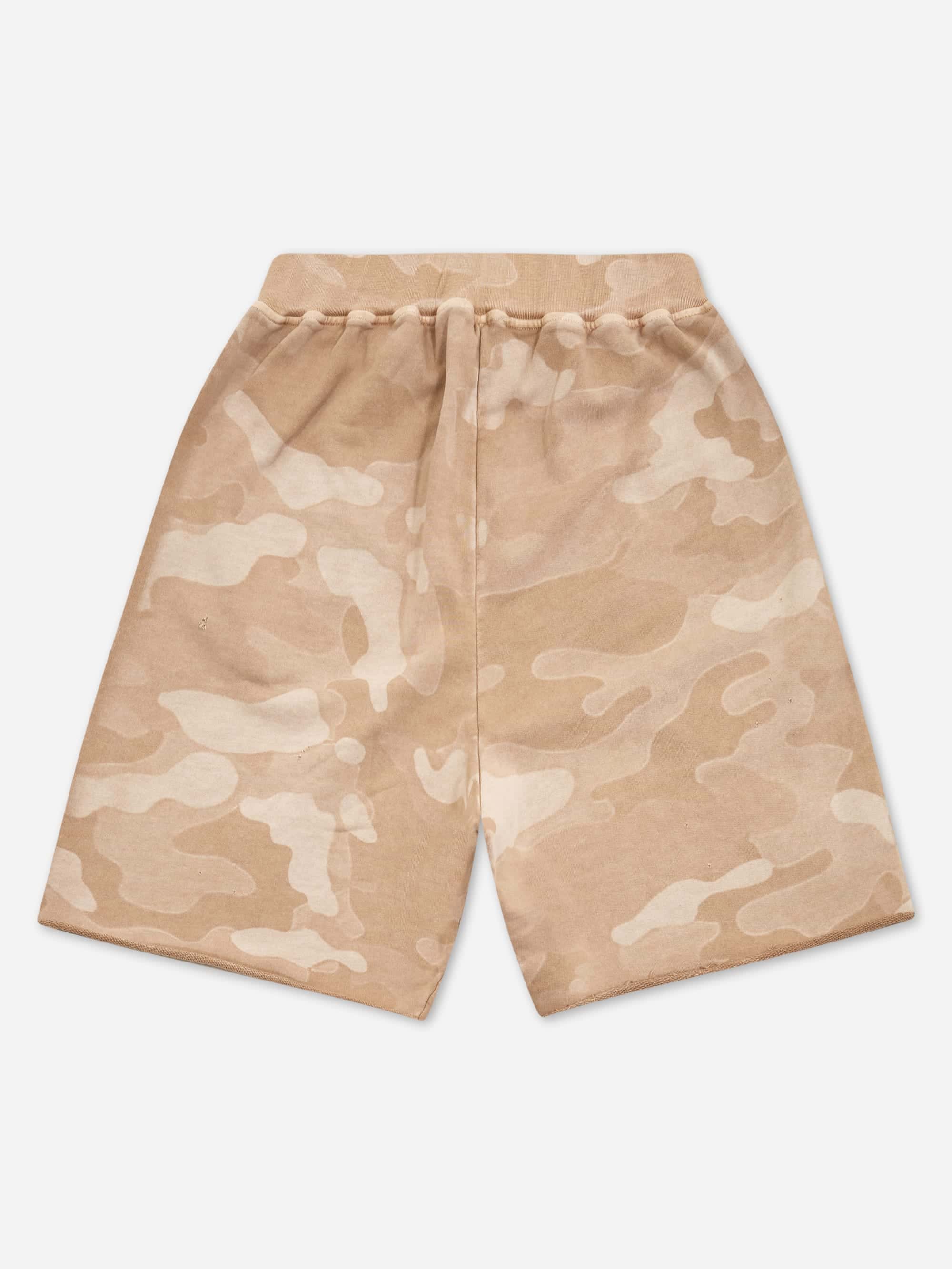Aries Aged Temple Camo Sweatshort - Desert - Image 3