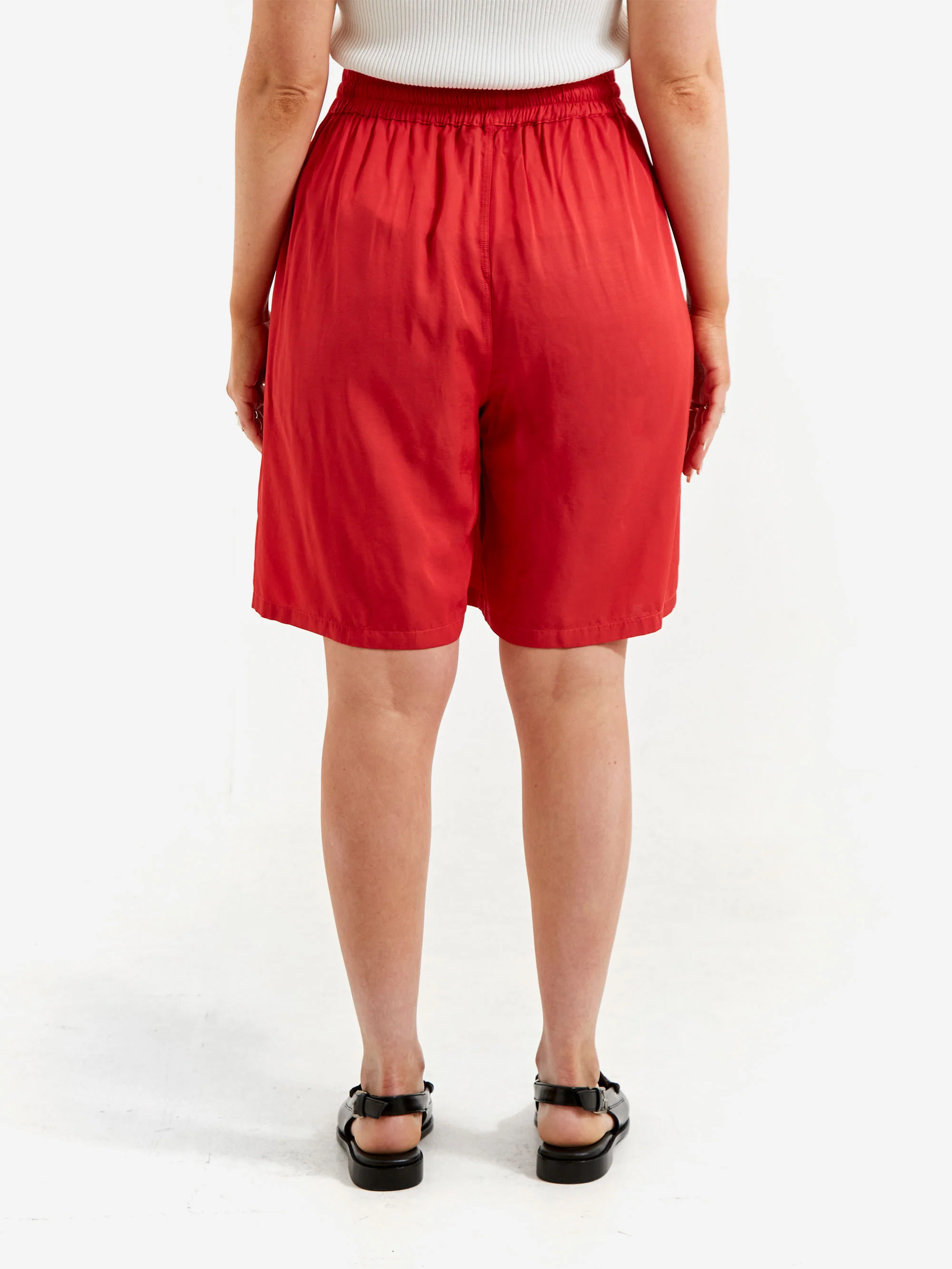 Aries Ancient Column Luxe Shorts W - Red - Image 3