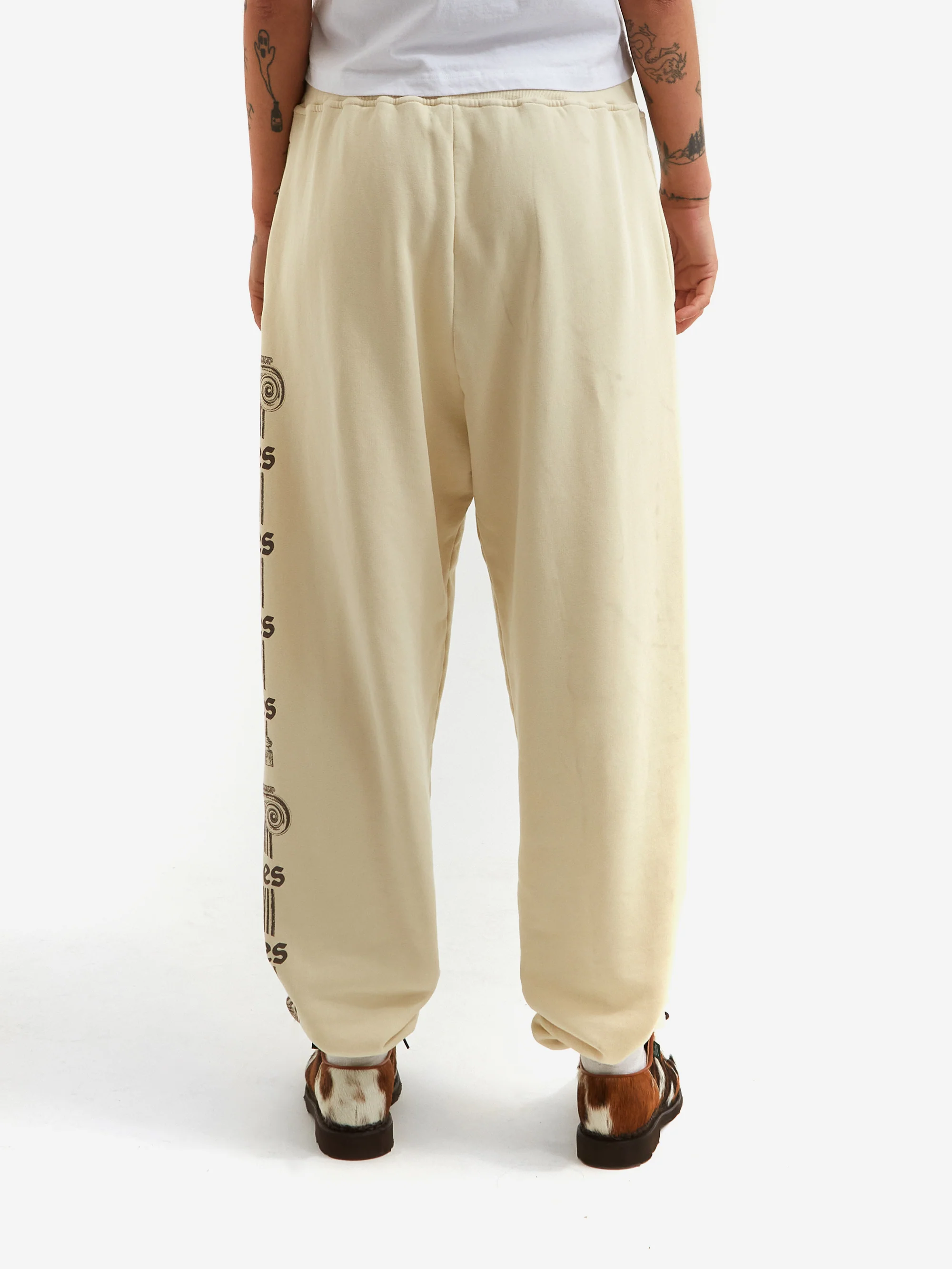 Aries Ancient Column Sweatpant - Beige - Image 3