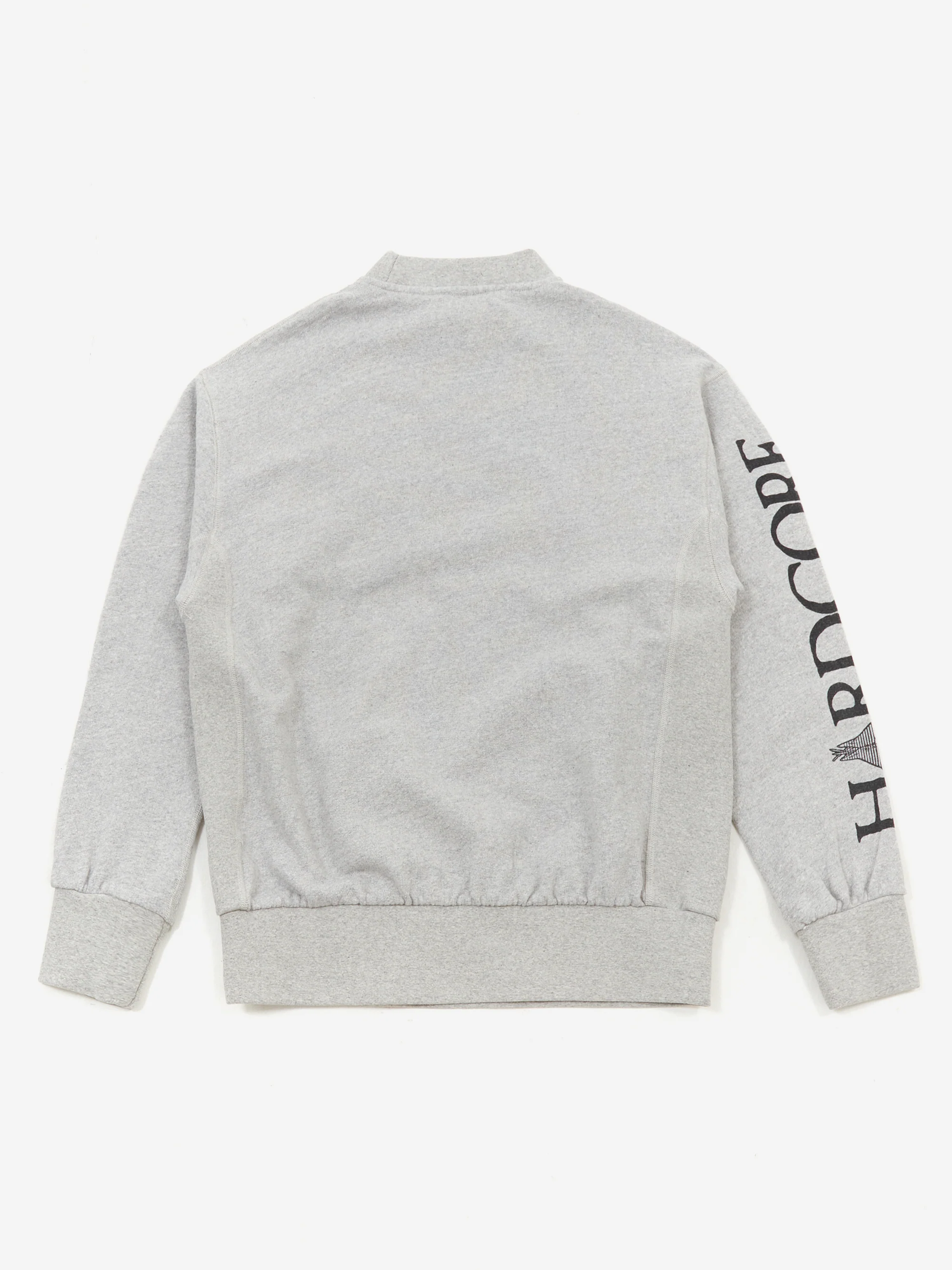 Aries Collegiate Cross Grain Sweat - Grey Marl - Image 3