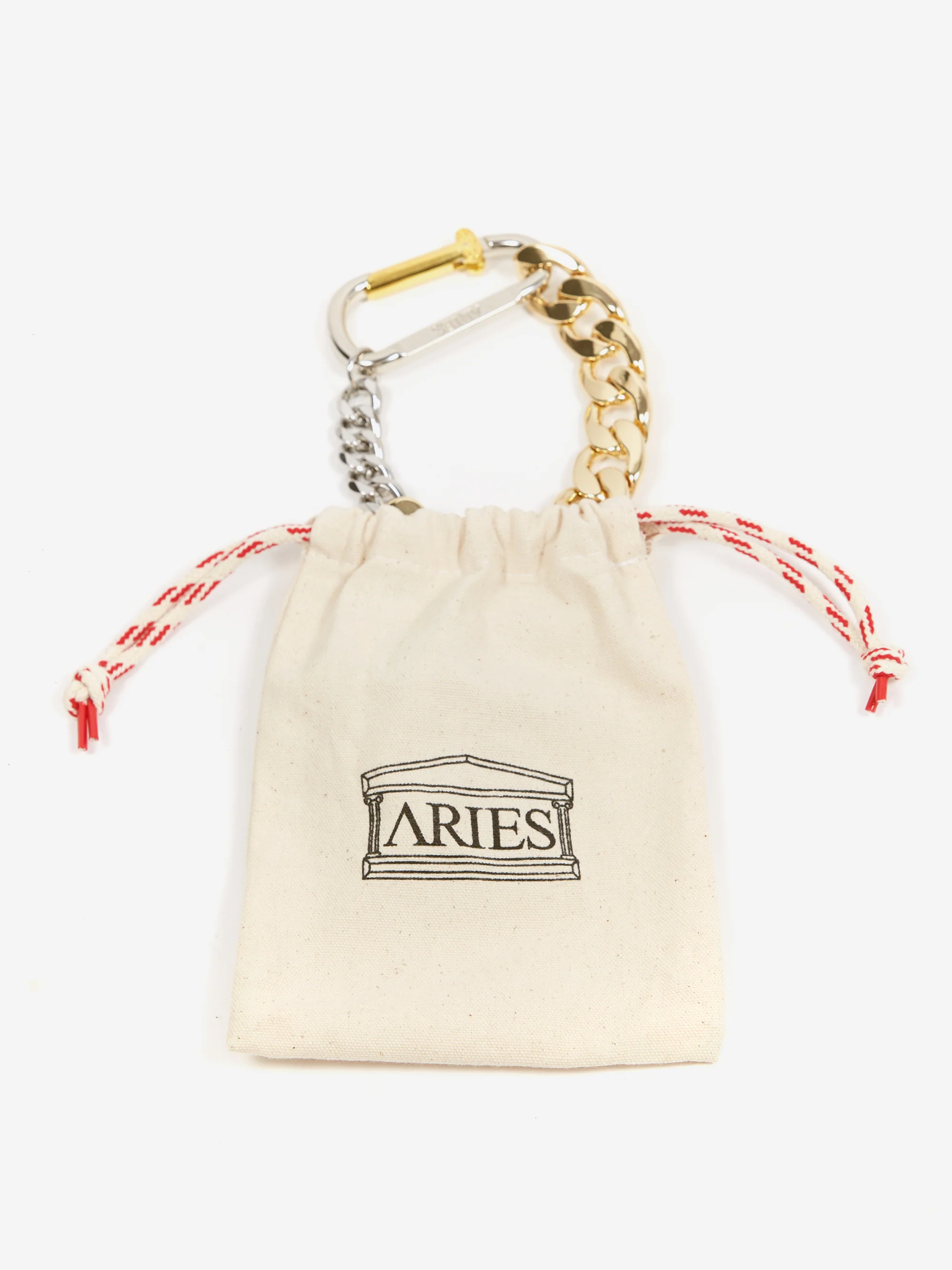 Aries Column Carabiner Gold Chunky Necklace - Gold - Image 3