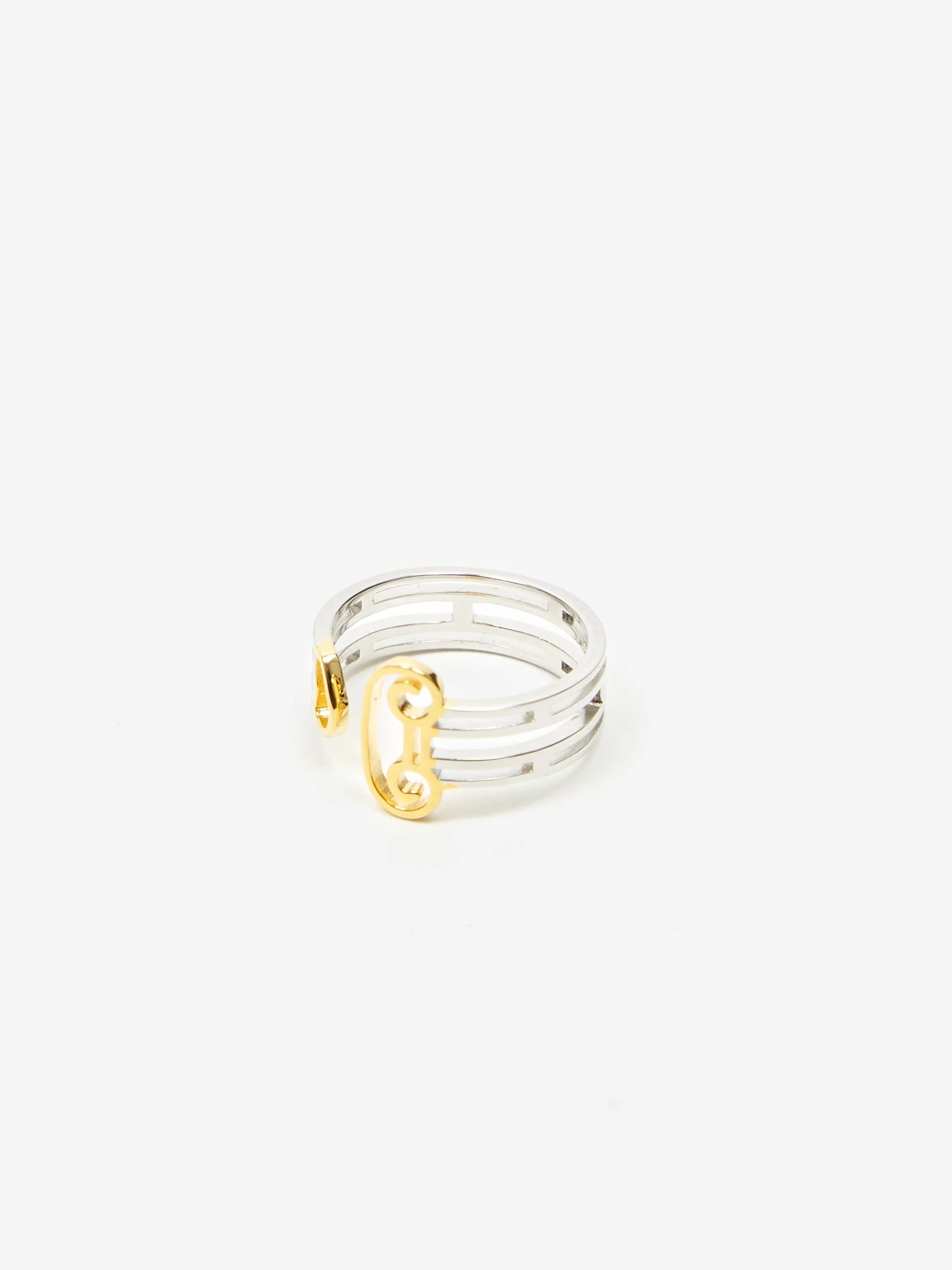 Aries Column Ring - Silver/Gold - Image 2