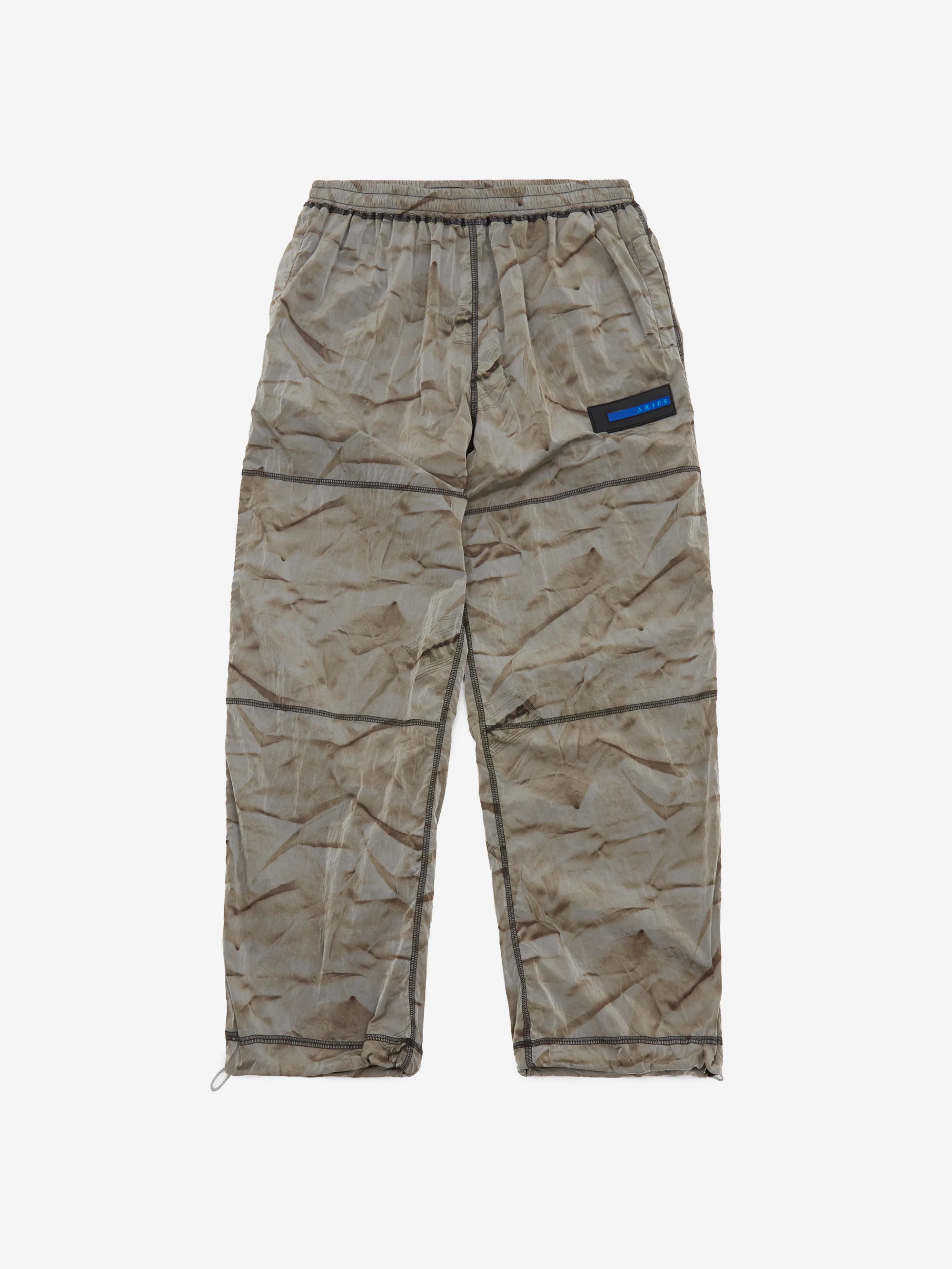 Aries Creased Windcheater Pant - Grey