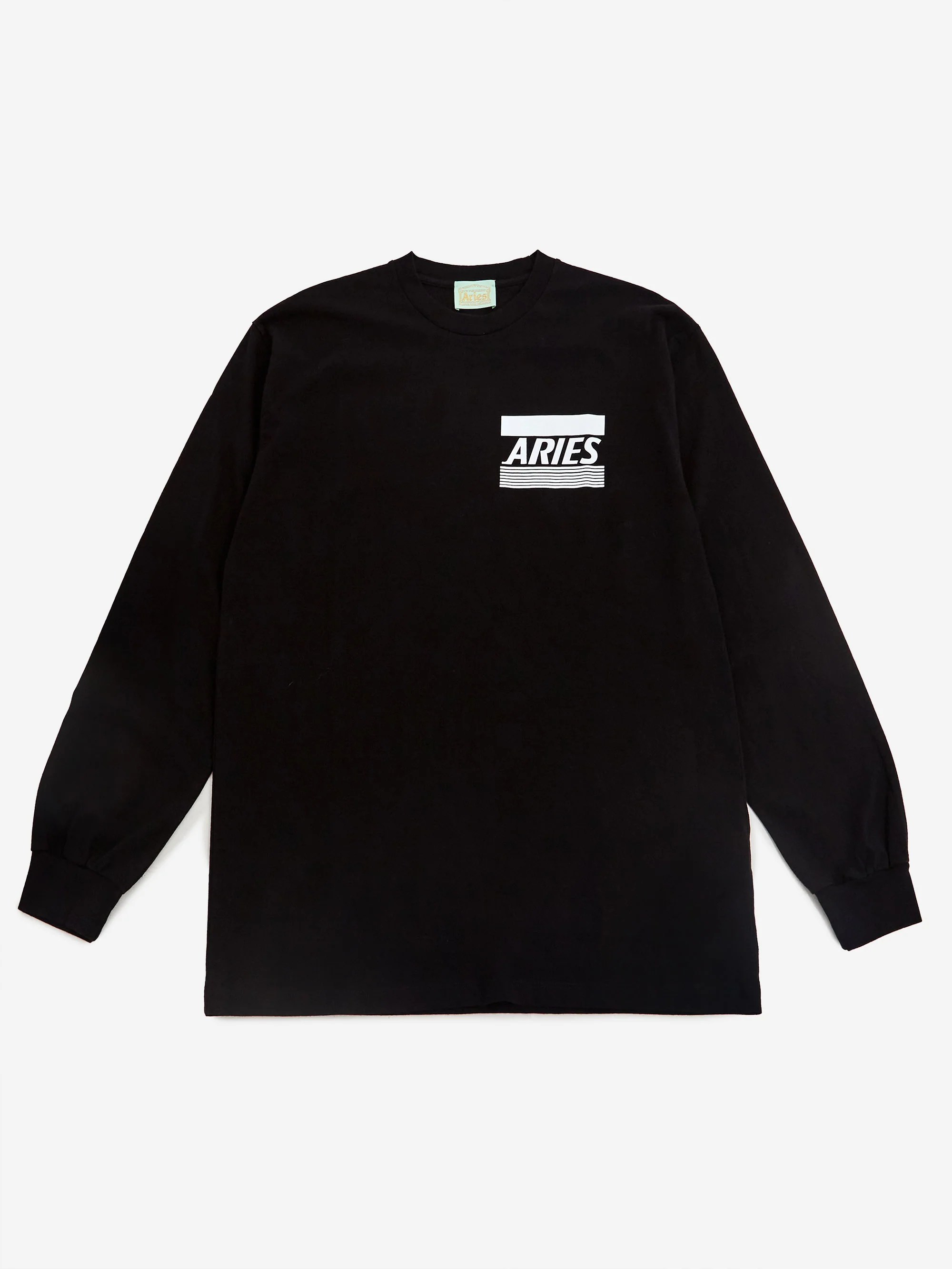 Aries Credit Card Long Sleeve T-Shirt - Black