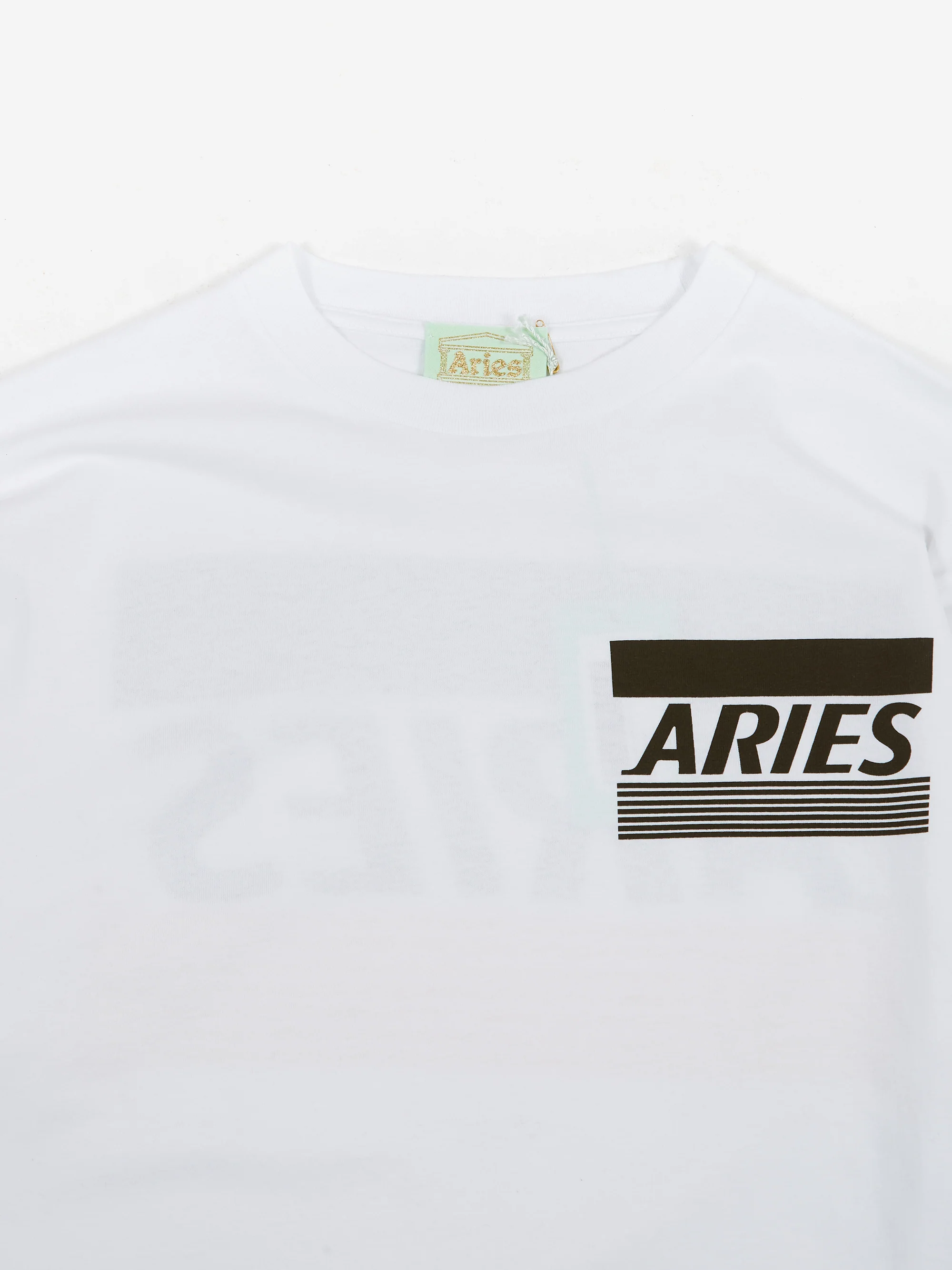 Aries Credit Card Long Sleeve T-Shirt - White - Image 3