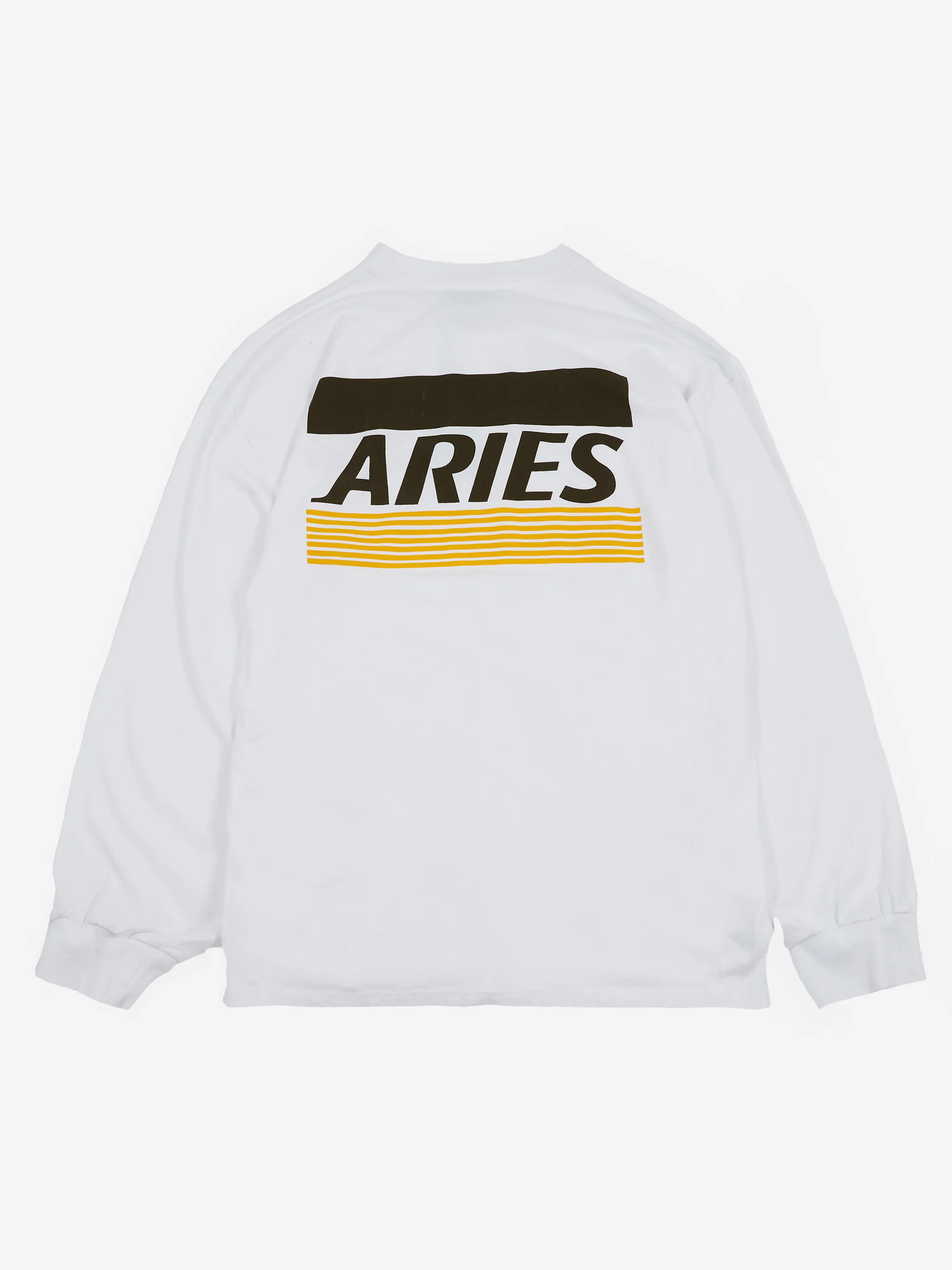 Aries Credit Card Long Sleeve T-Shirt - White - Image 4