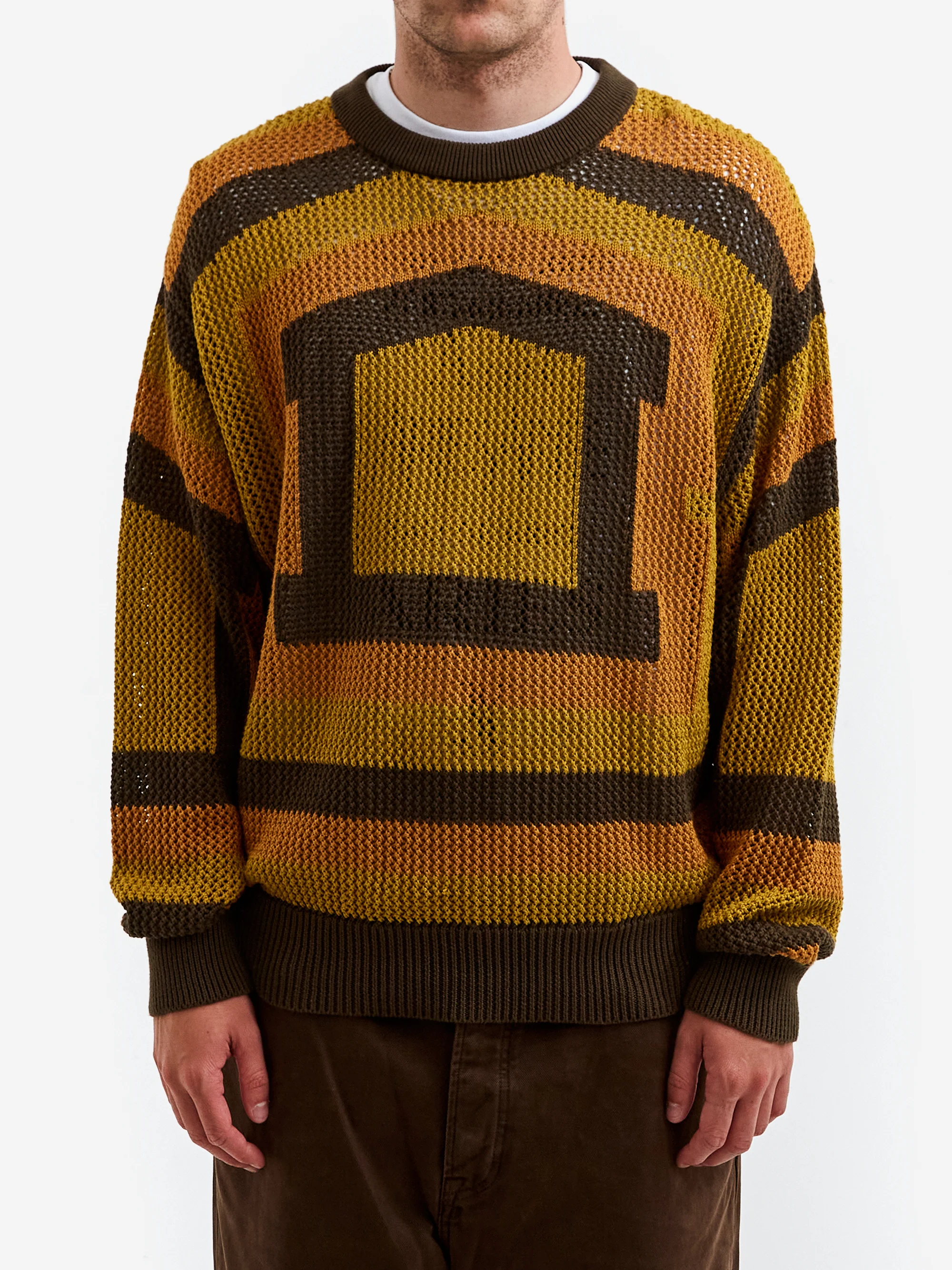 Aries Crochet Temple Knit - Khaki - Image 2