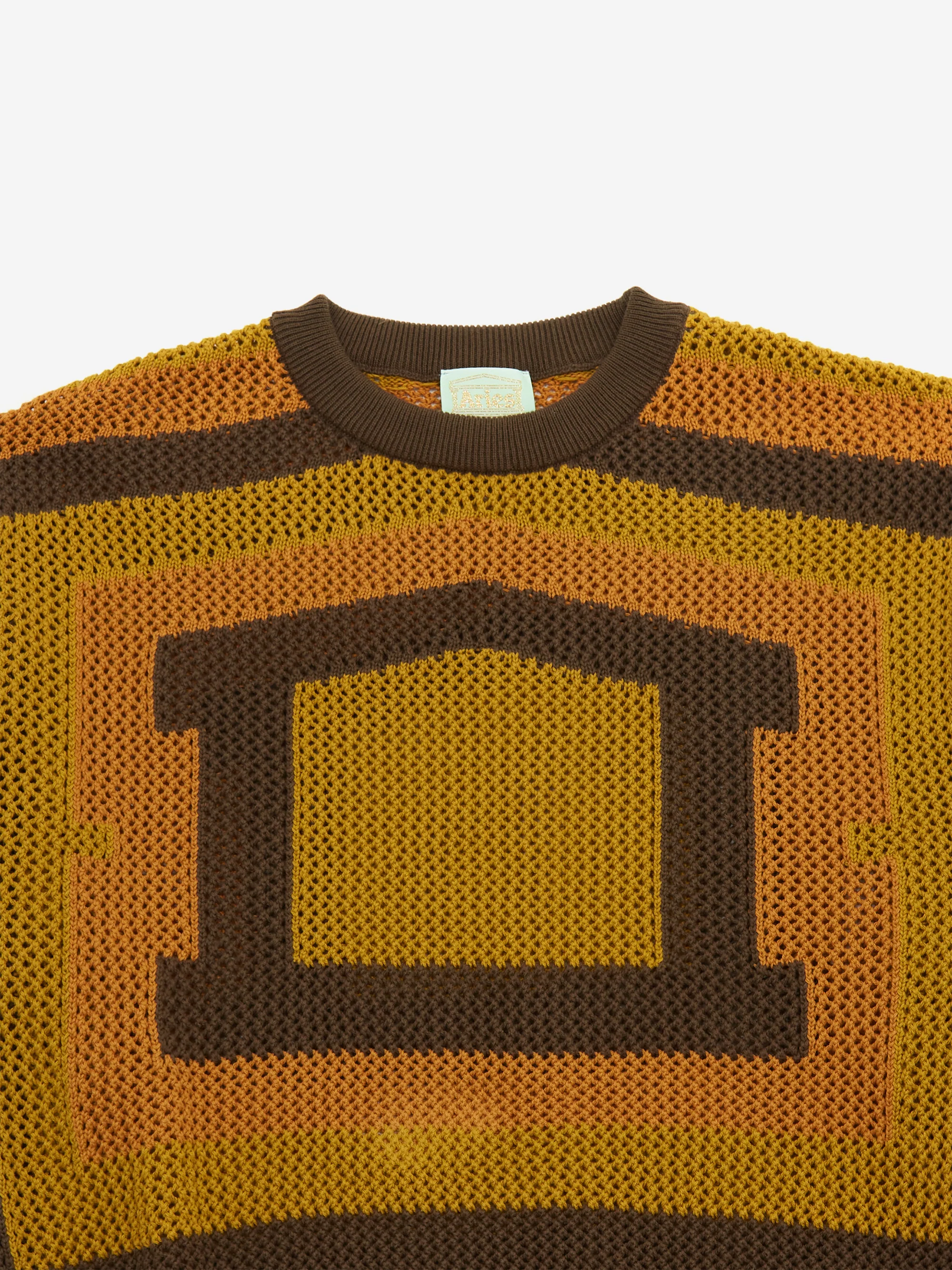 Aries Crochet Temple Knit - Khaki - Image 3