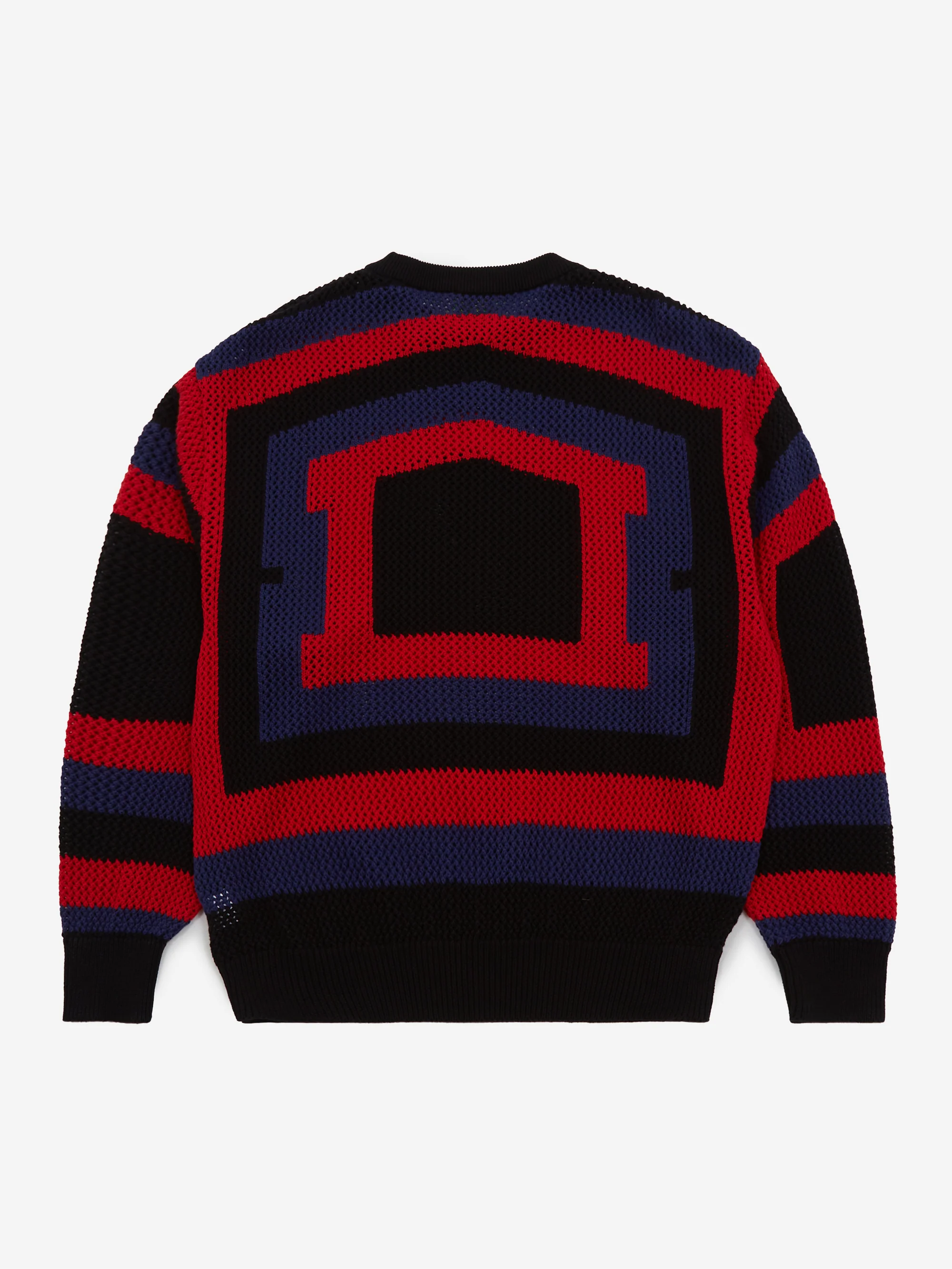 Aries Crochet Temple Knit - Navy - Image 4