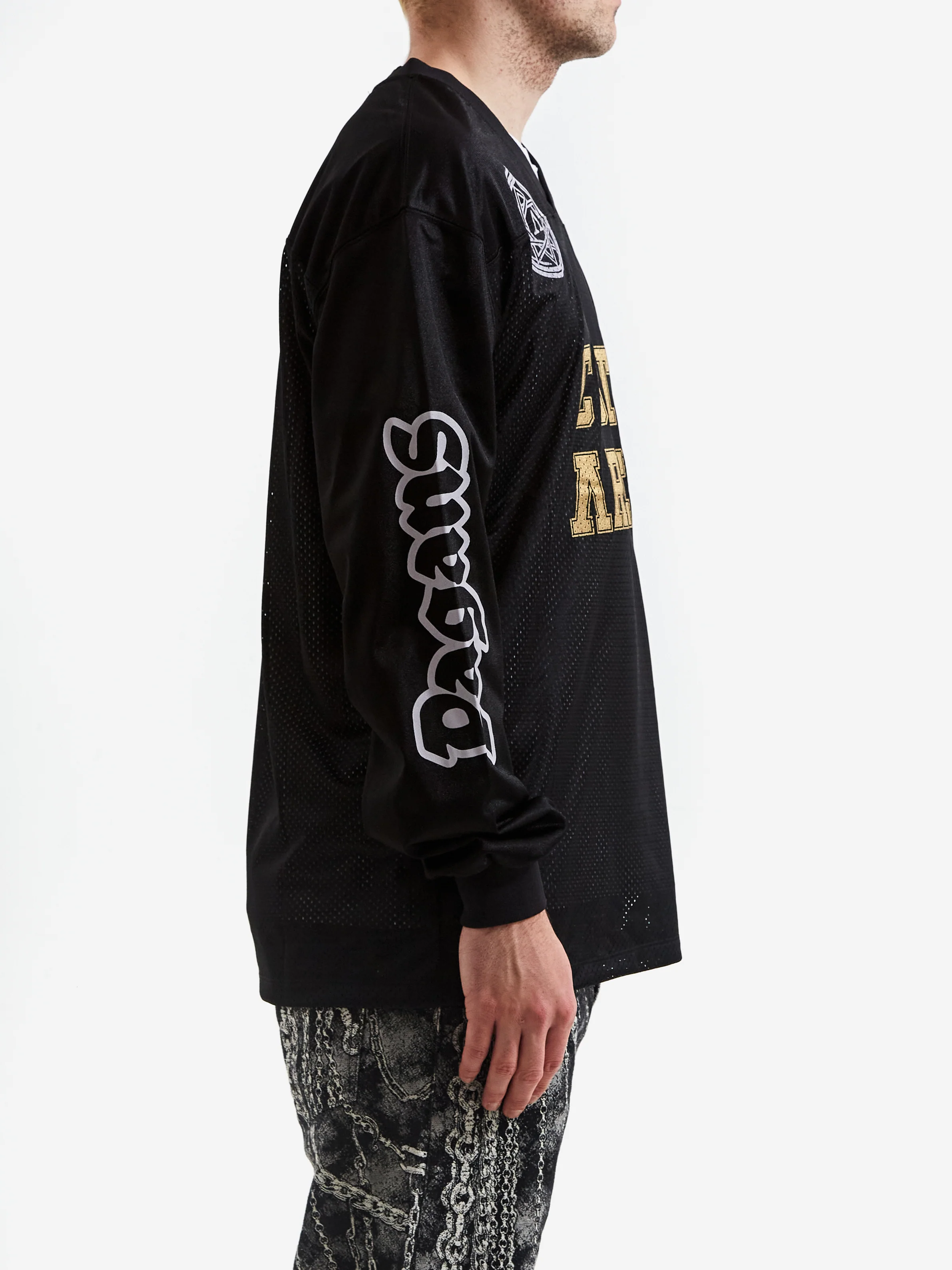 Aries Cult Leader Airetx Long Sleeve T-Shirt - Black - Image 5