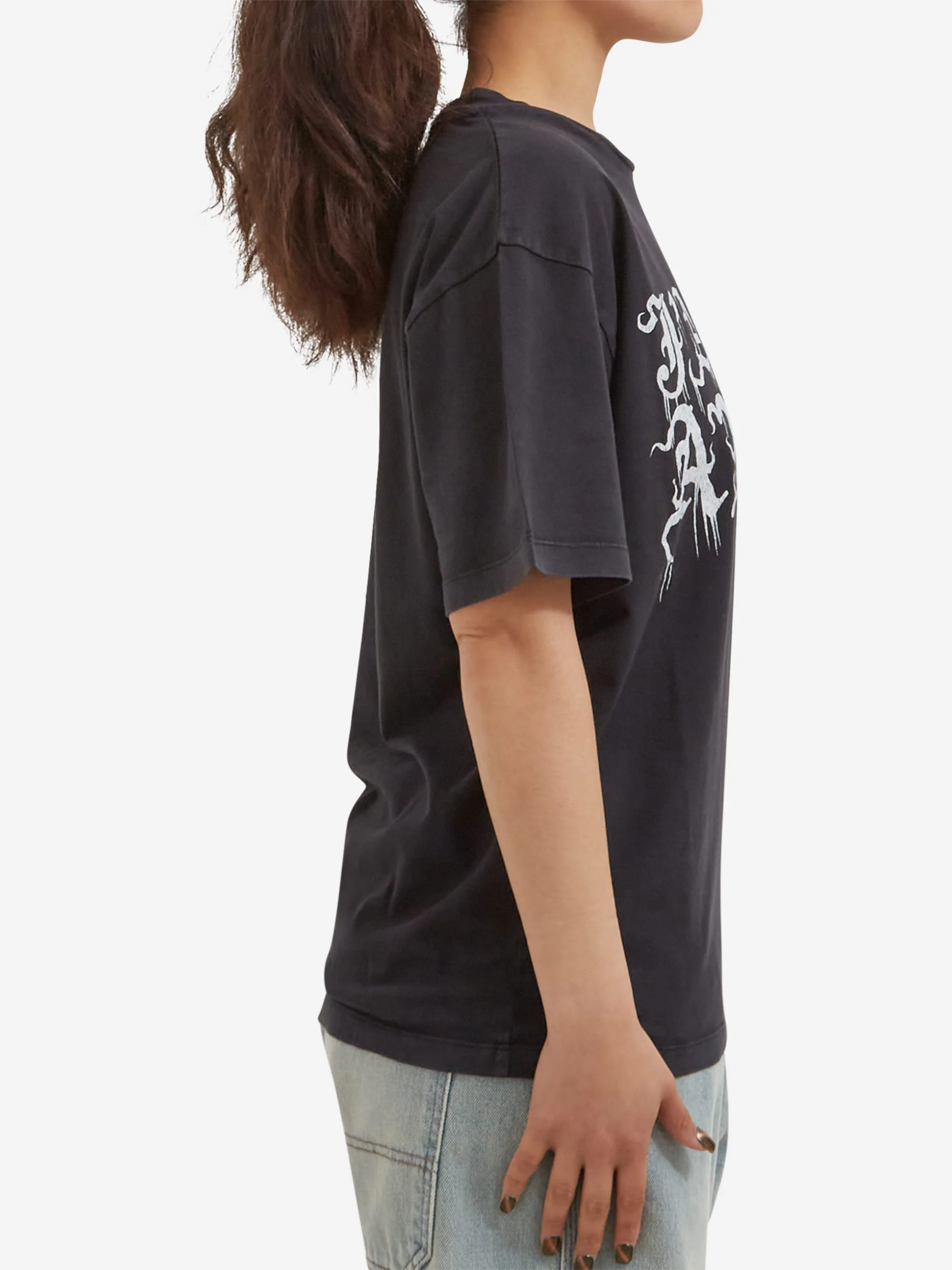 Aries Faded Gothic J'adoro SS Tee W - Black - Image 2