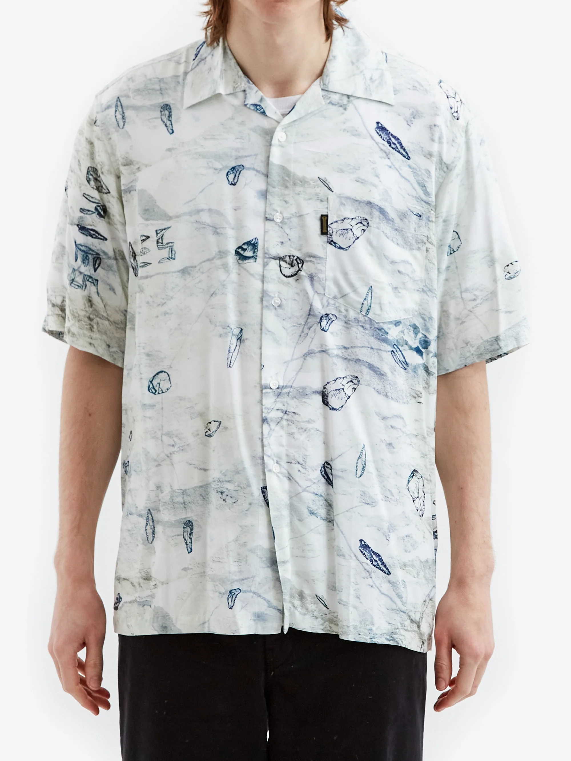 Aries Flints Hawaiian Shirt - White - Image 2