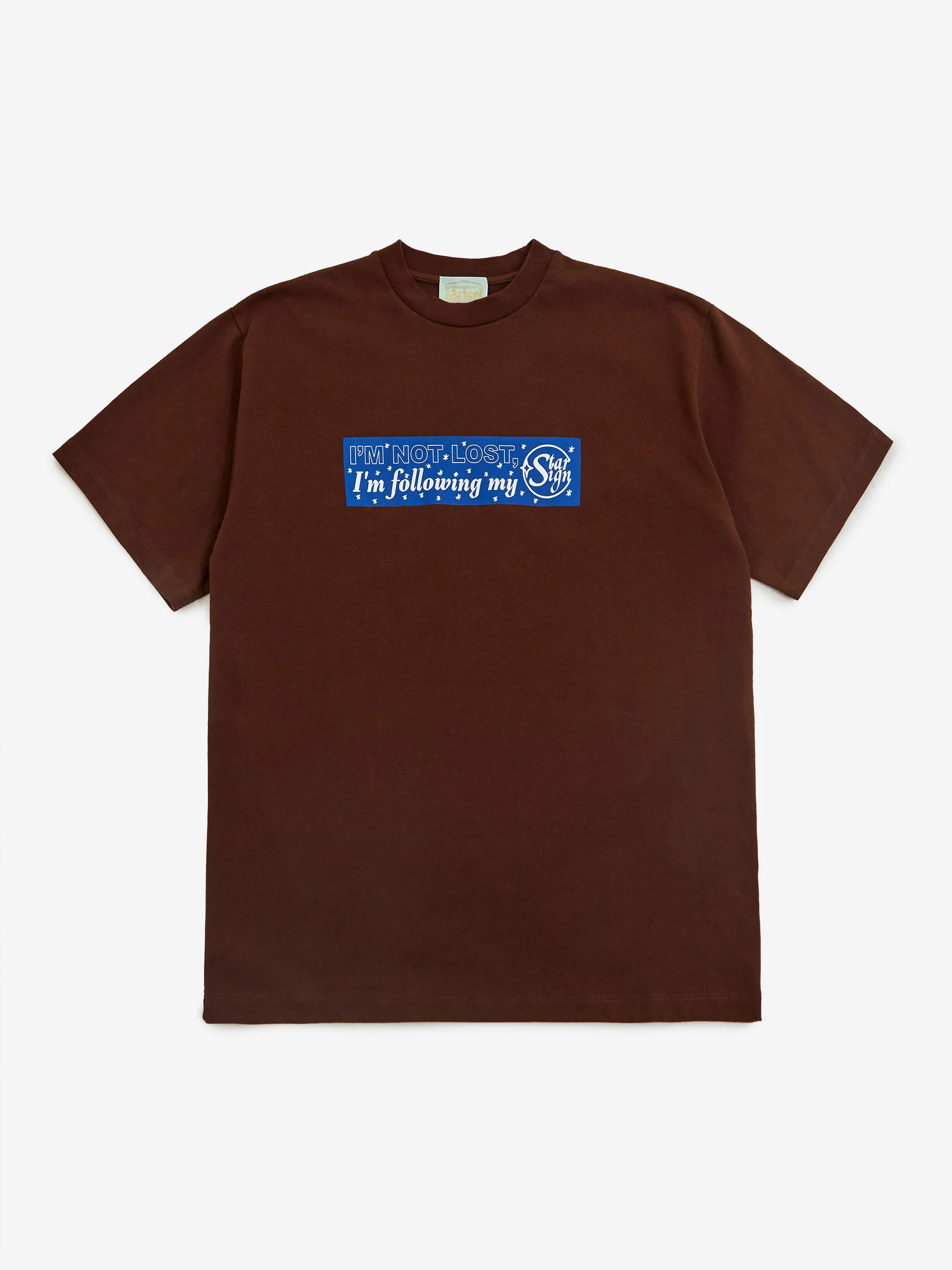 Aries Follow Your Starsign Short Sleeve T-Shirt - Brown - Image 4