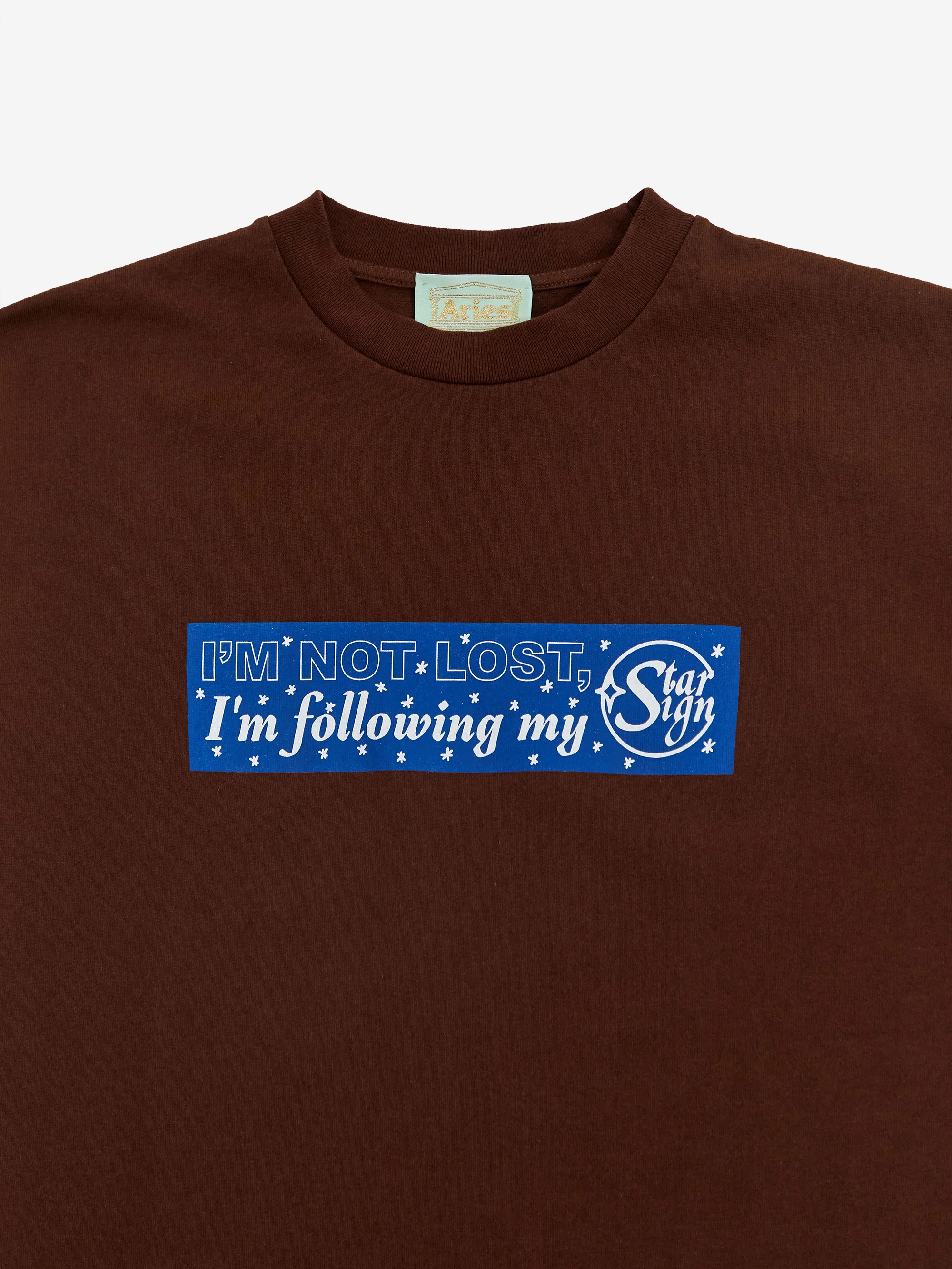 Aries Follow Your Starsign Short Sleeve T-Shirt - Brown - Image 5