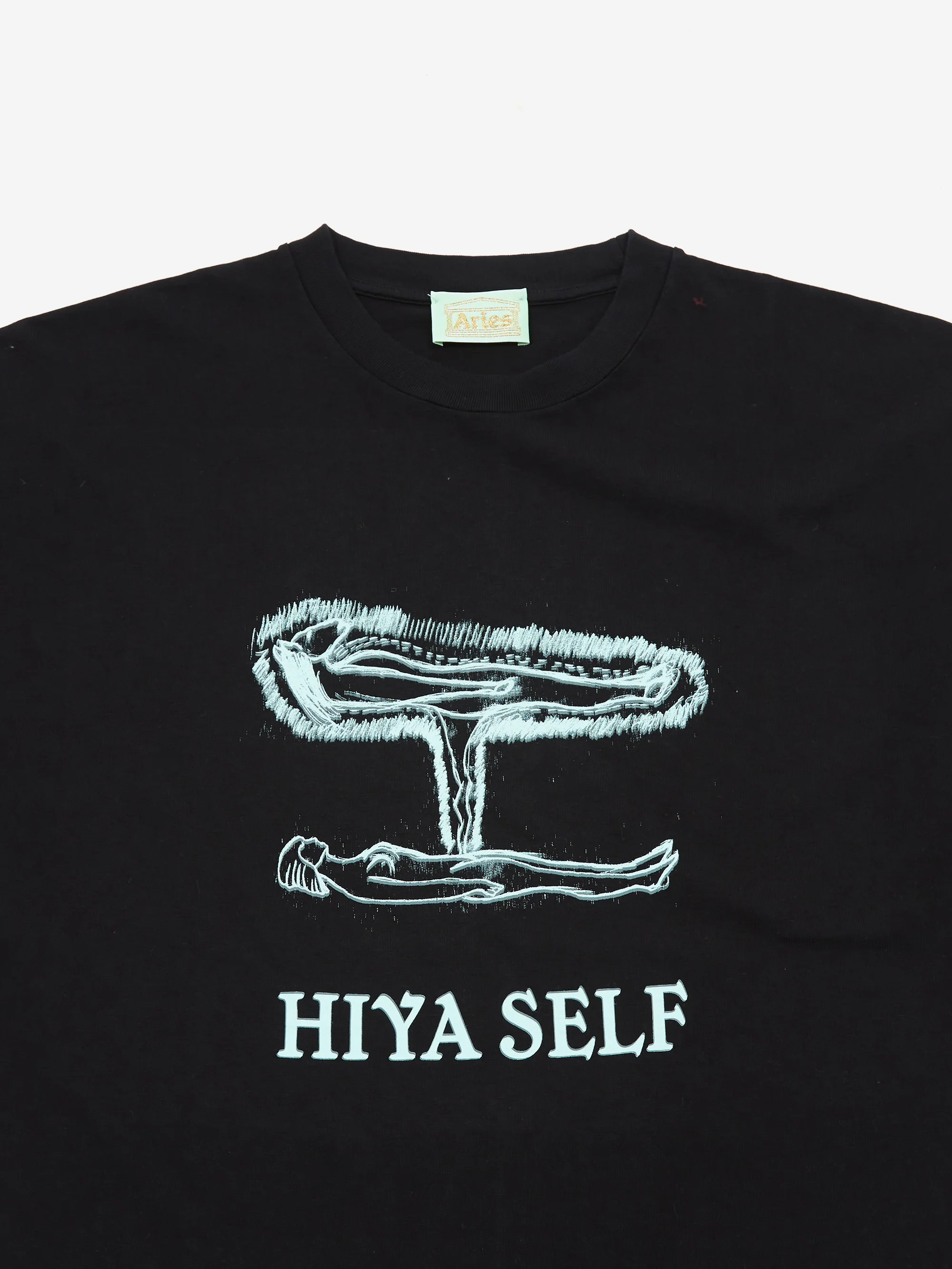 Aries Hiya Self SS Tee - Black - Image 3