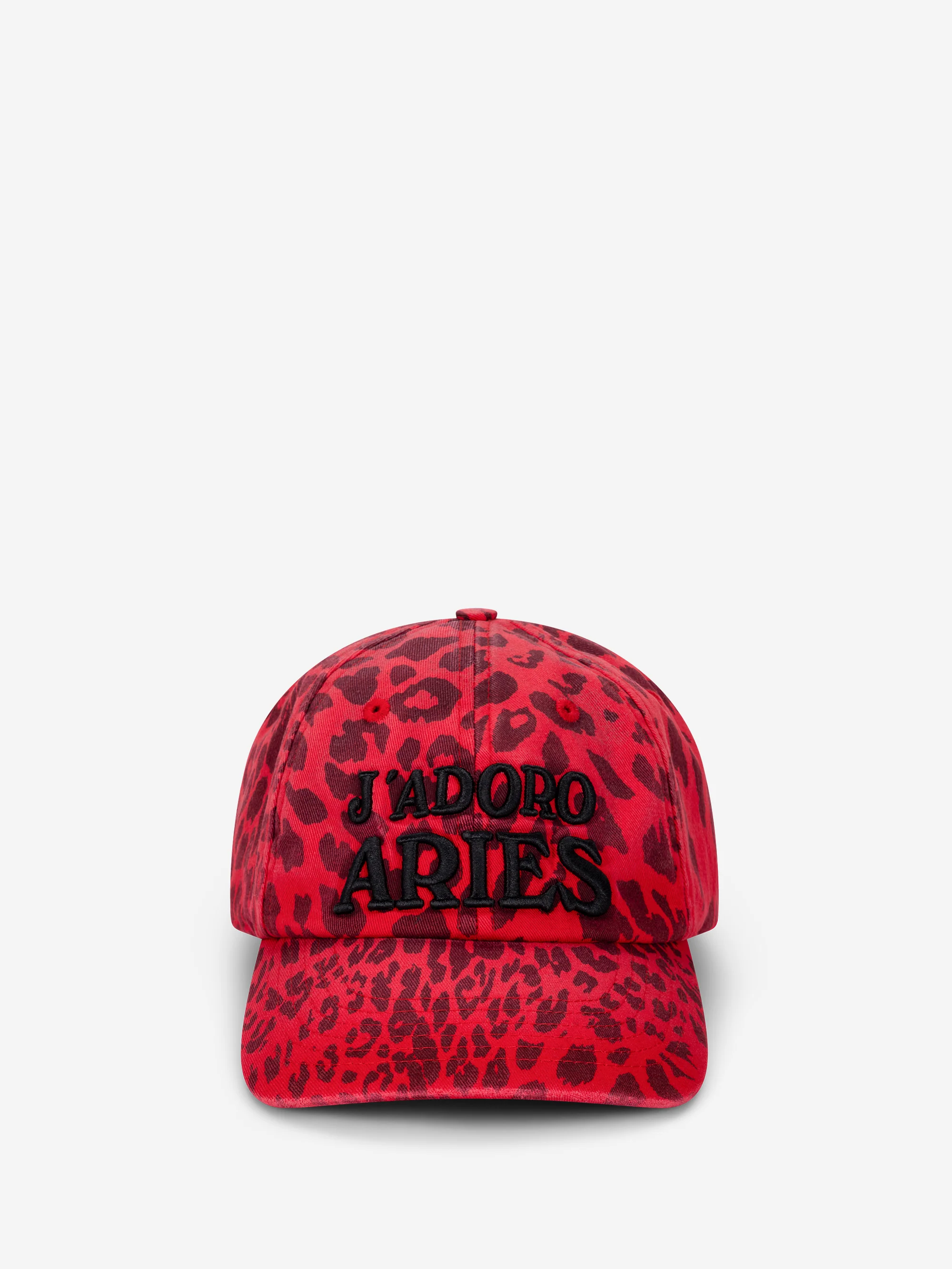 Aries J'Adoro Aries Leopard Cap - Red