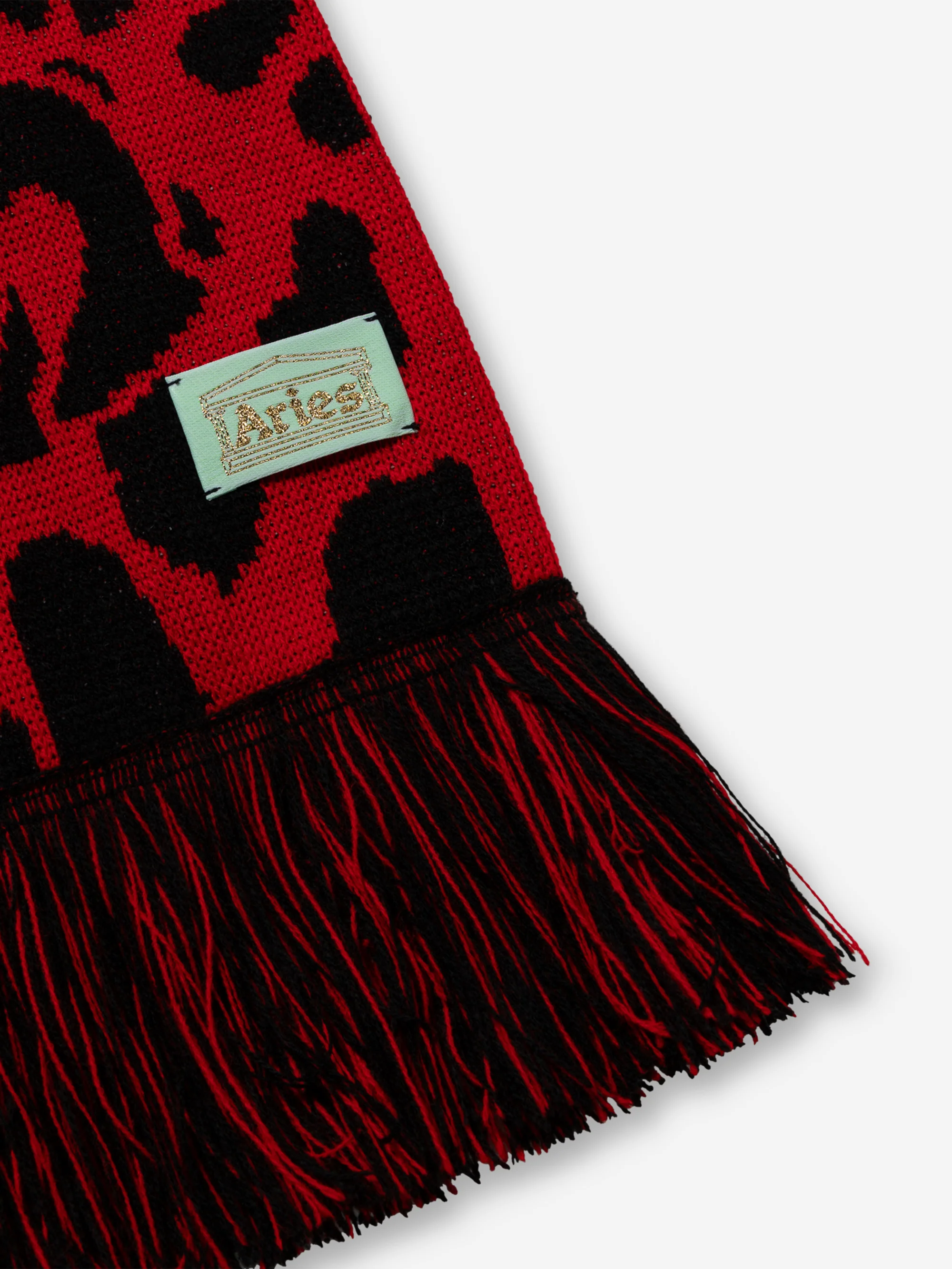 Aries J'Adoro Aries Leopard Scarf - Red - Image 4