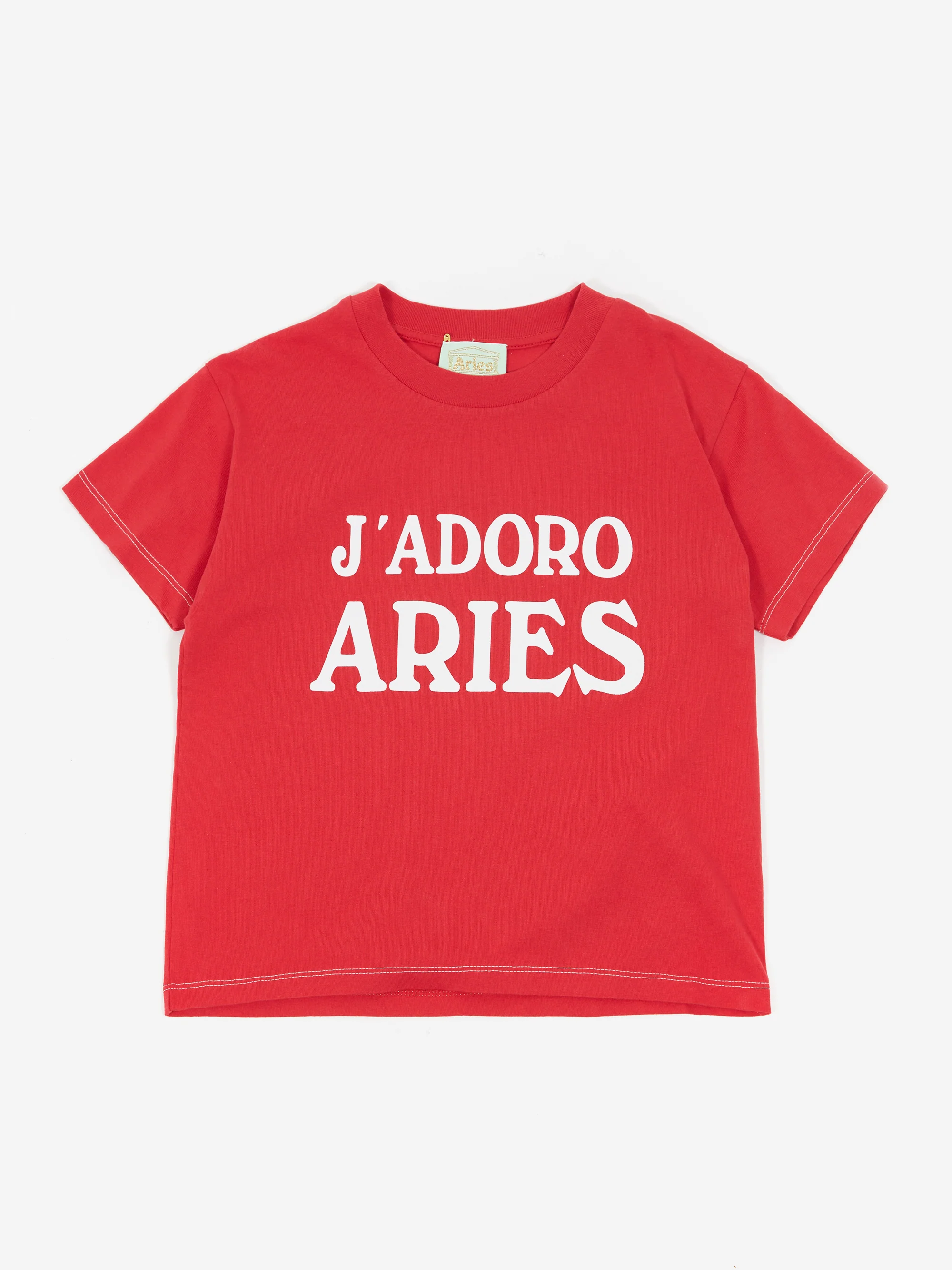 Aries J'Adoro Aries Short Sleeve Tee (Baby Fit) - Red - Image 4