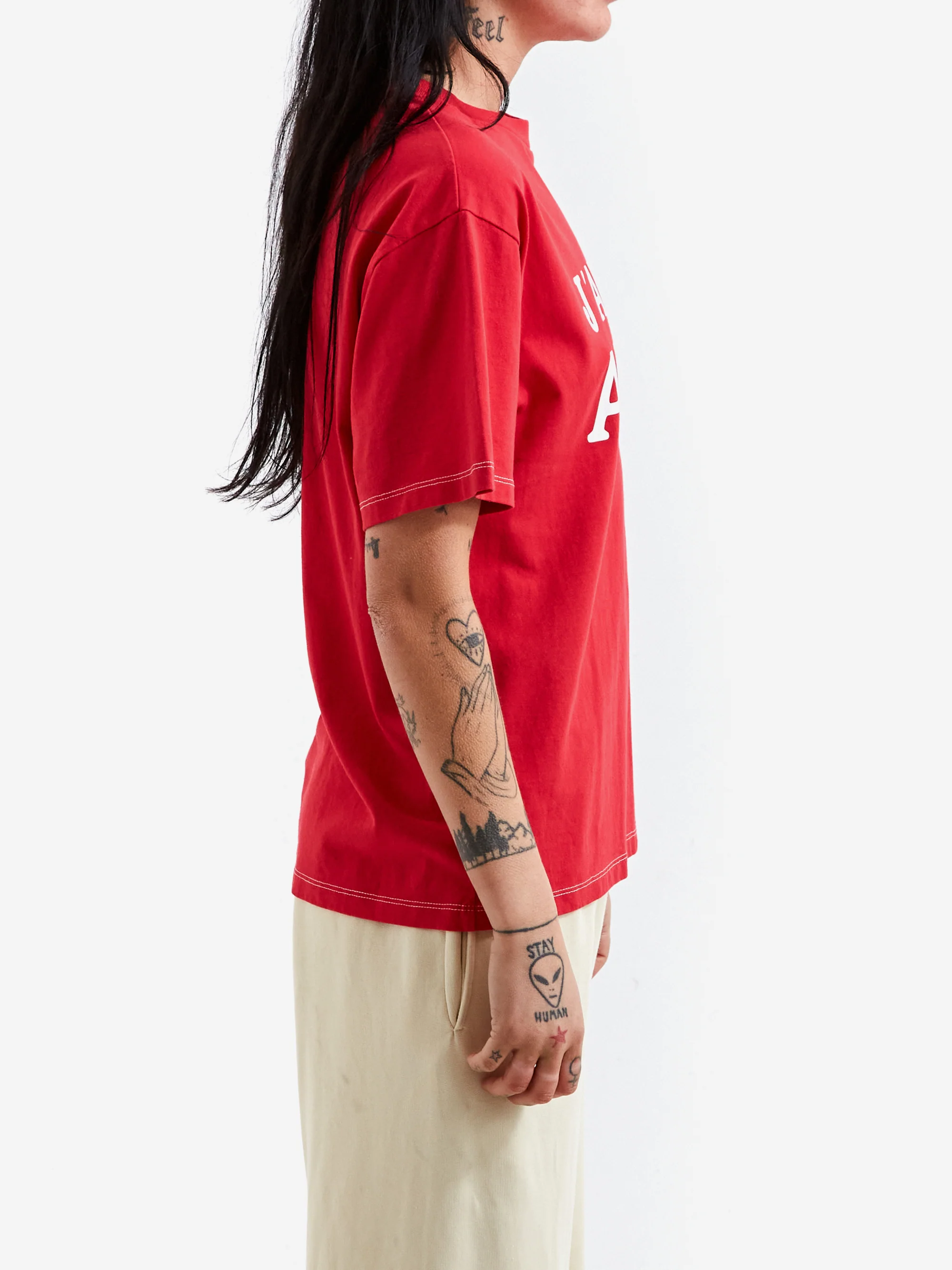 Aries J'Adoro Aries Short Sleeve Tee - Red - Image 2