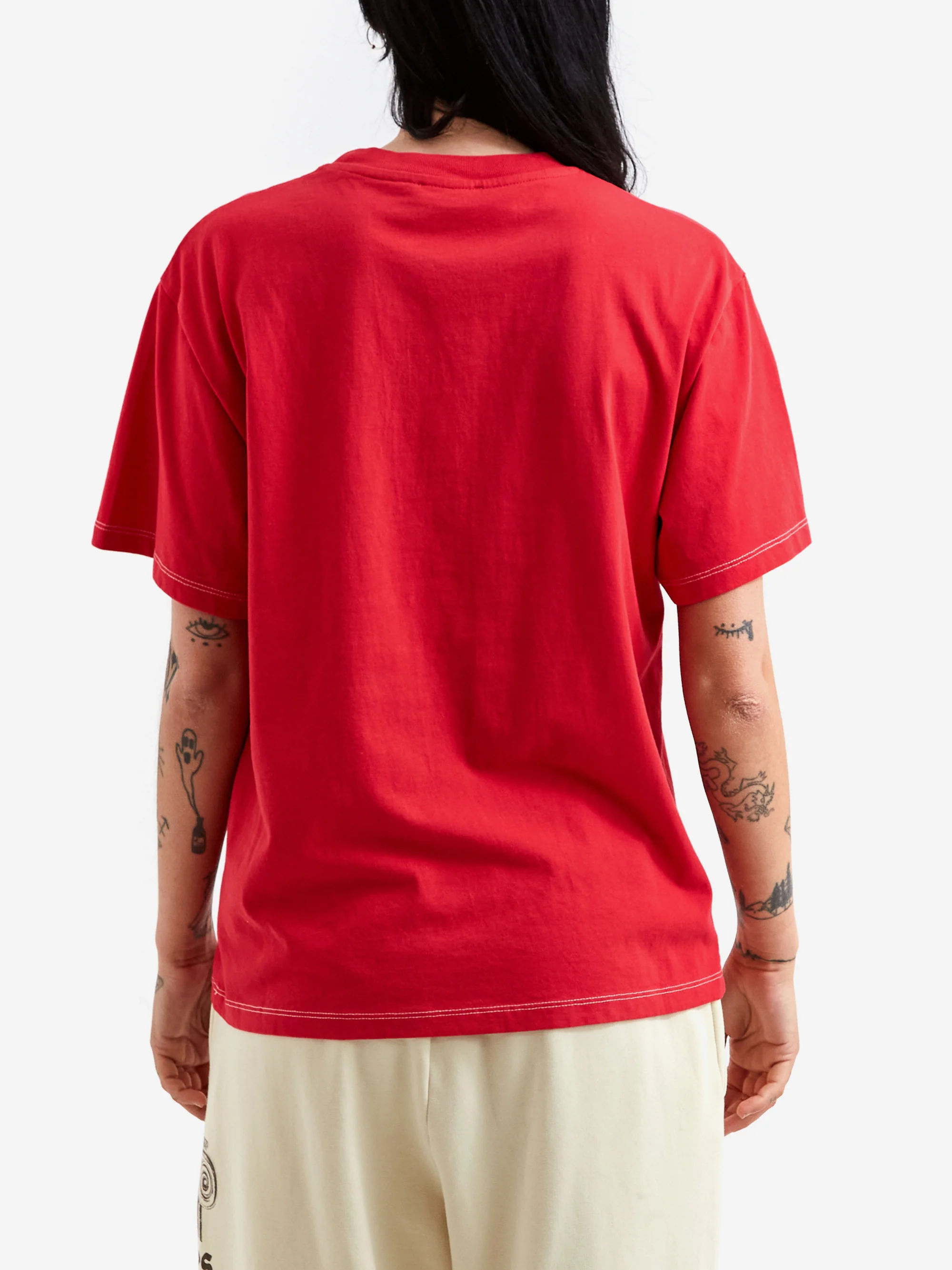 Aries J'Adoro Aries Short Sleeve Tee - Red - Image 3