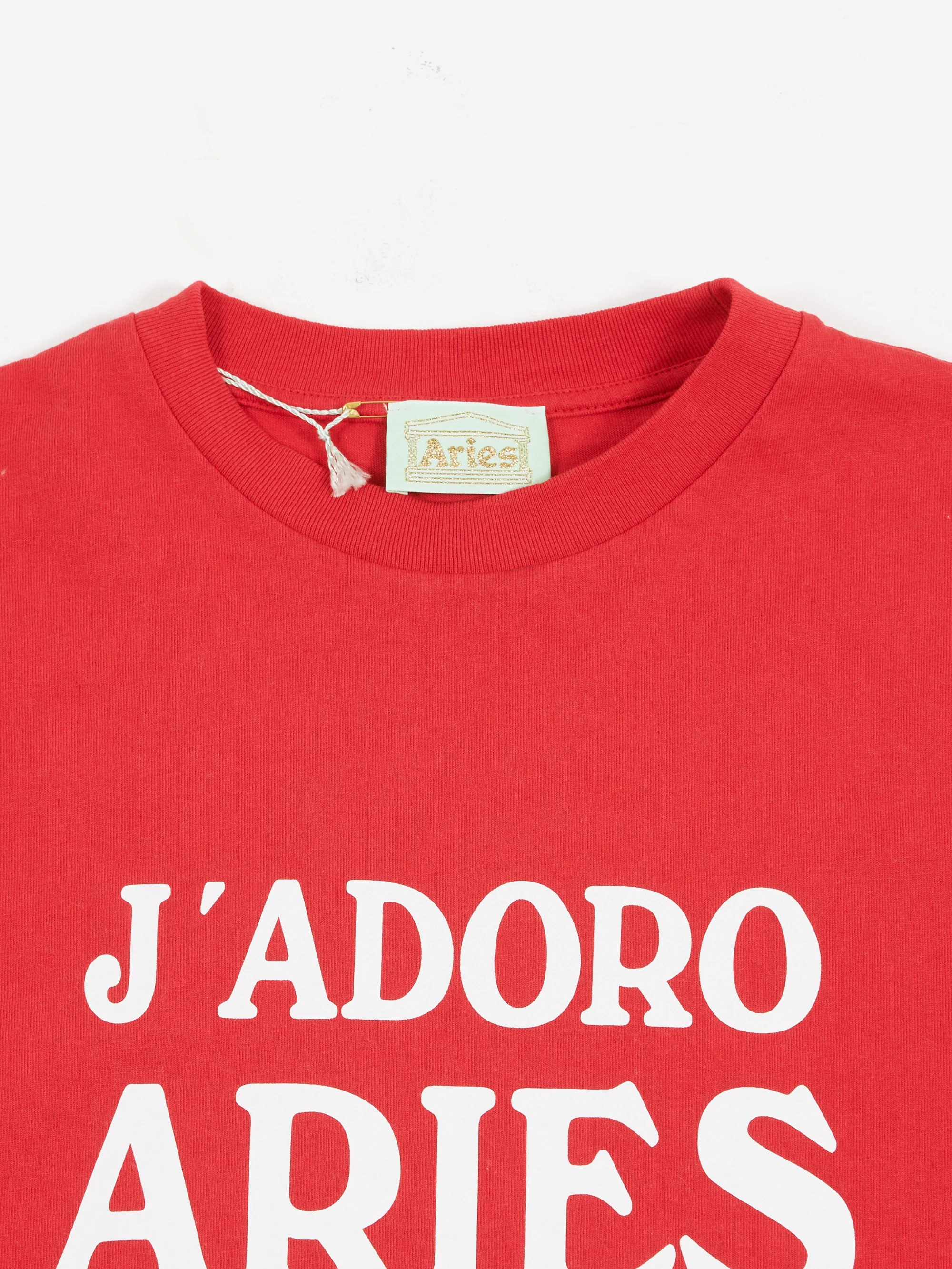 Aries J'Adoro Aries Short Sleeve Tee - Red - Image 5