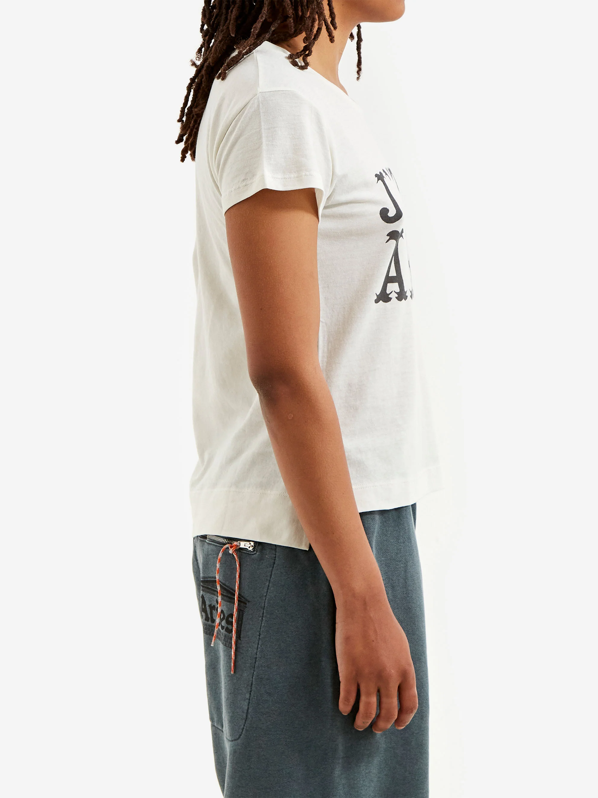 Aries J'adoro Western Cap Sleeve Tee W - Off White - Image 2